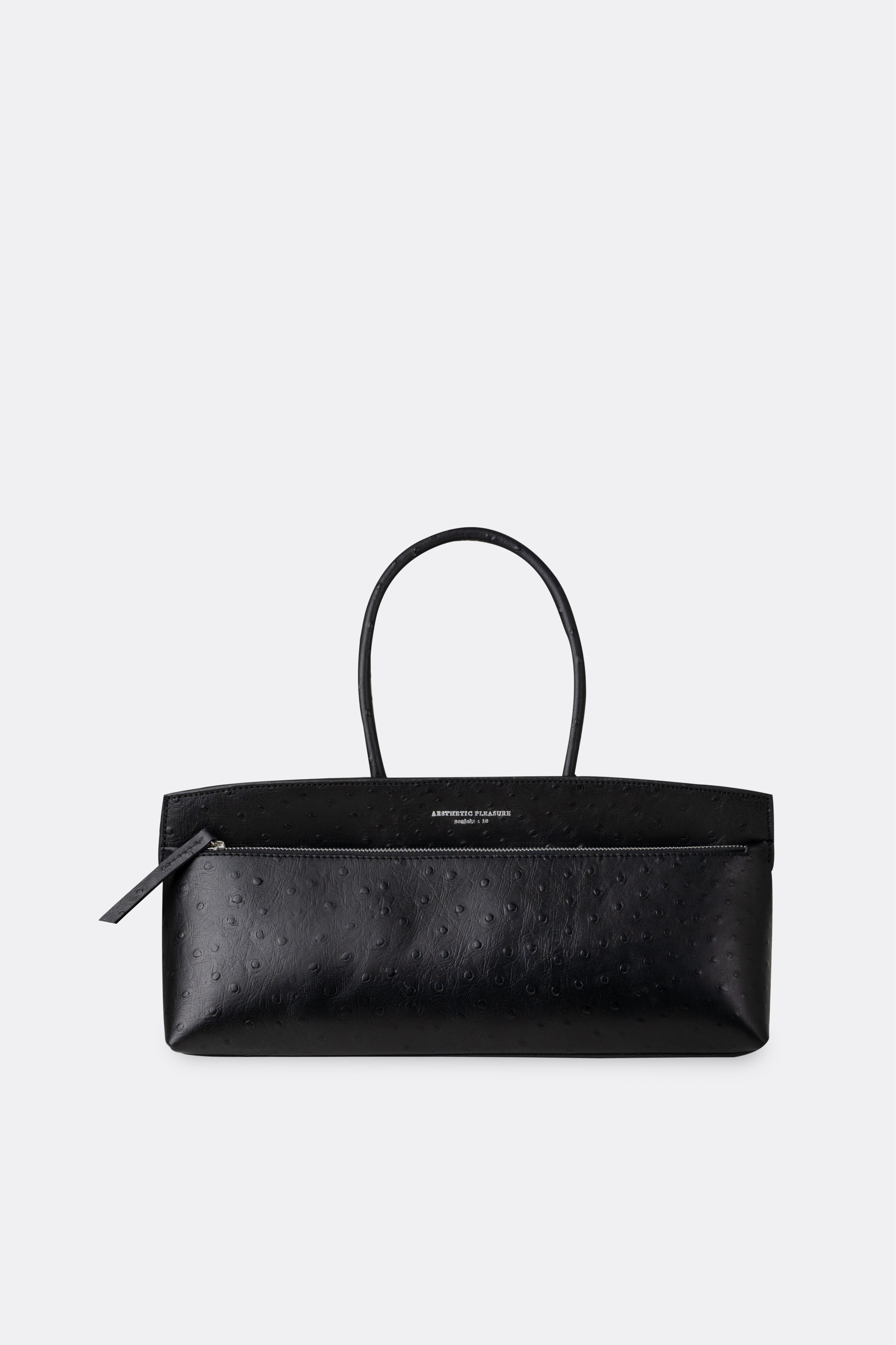 Ace Baguette Bag Ostrich Black