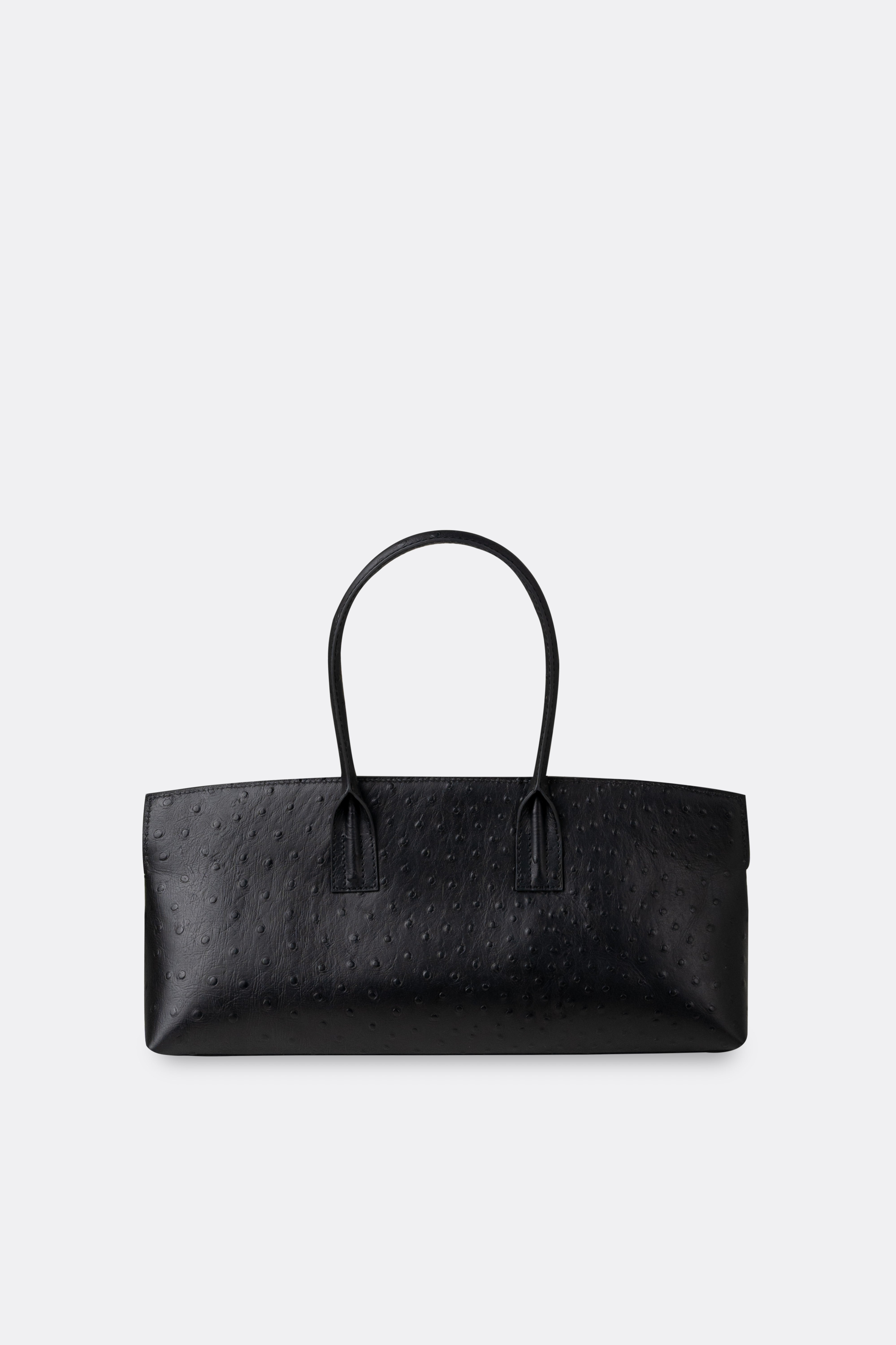 Ace Baguette Bag Ostrich Black