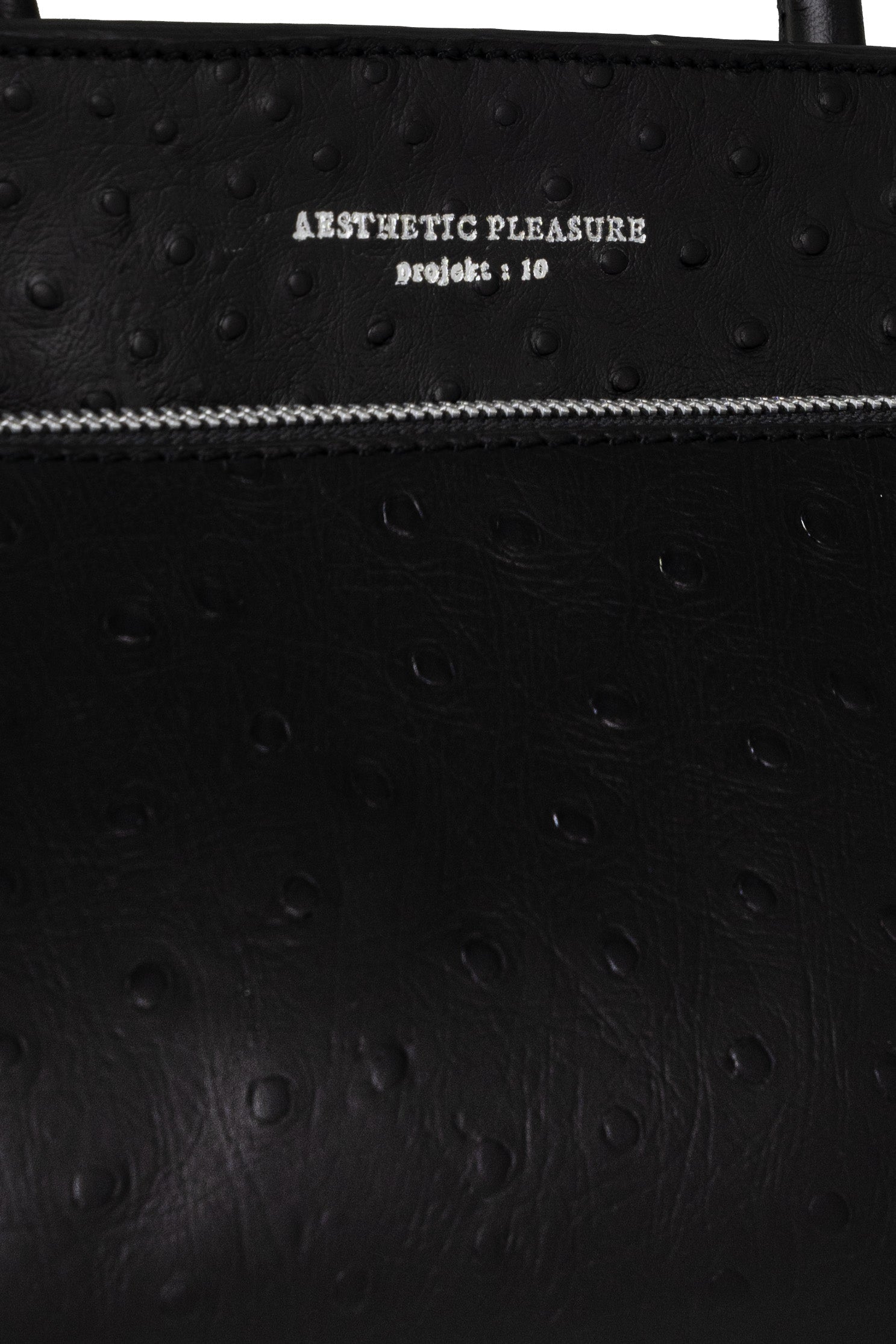 Ace Baguette Bag Ostrich Black