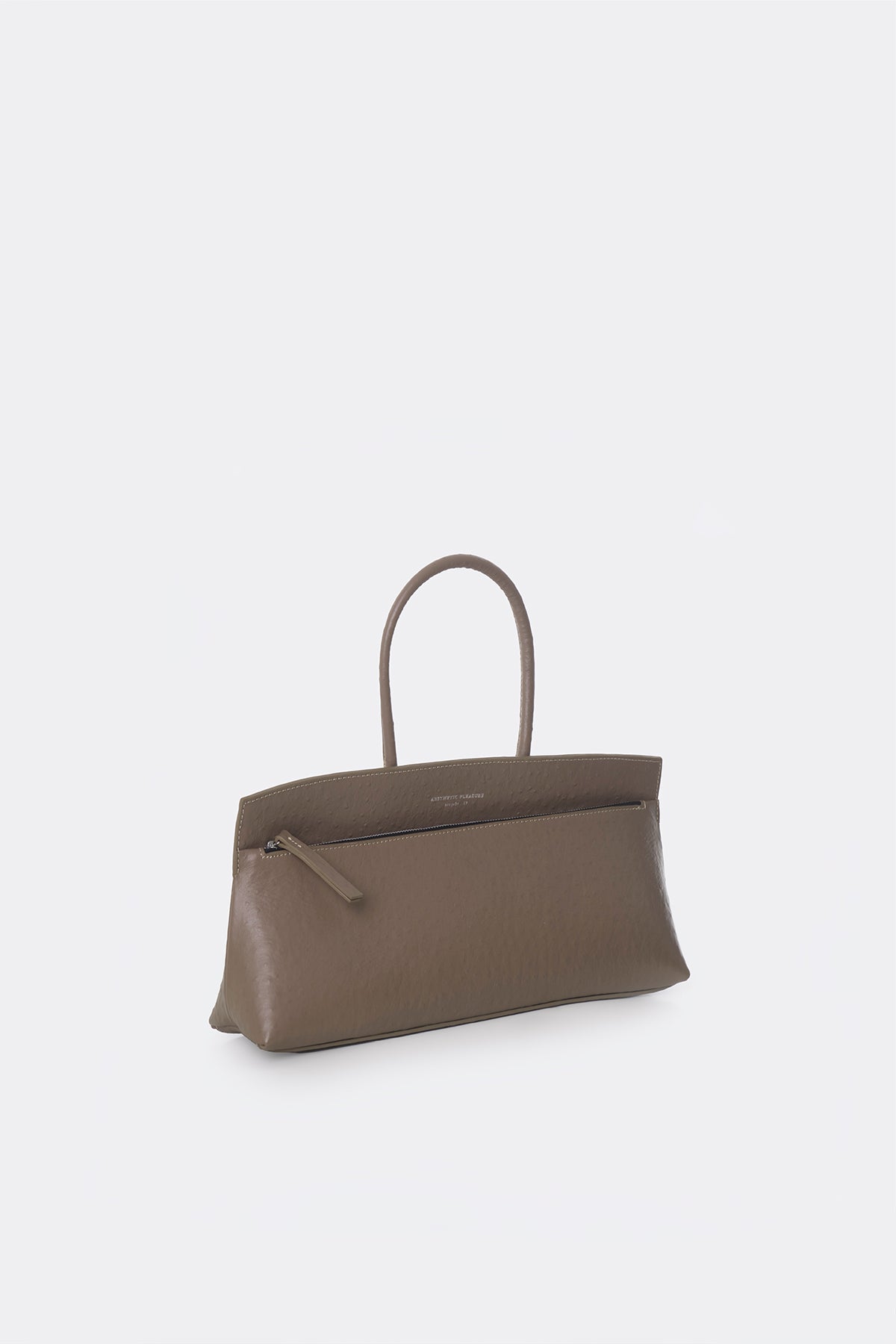 Ace Baguette Bag Ostrich Taupe