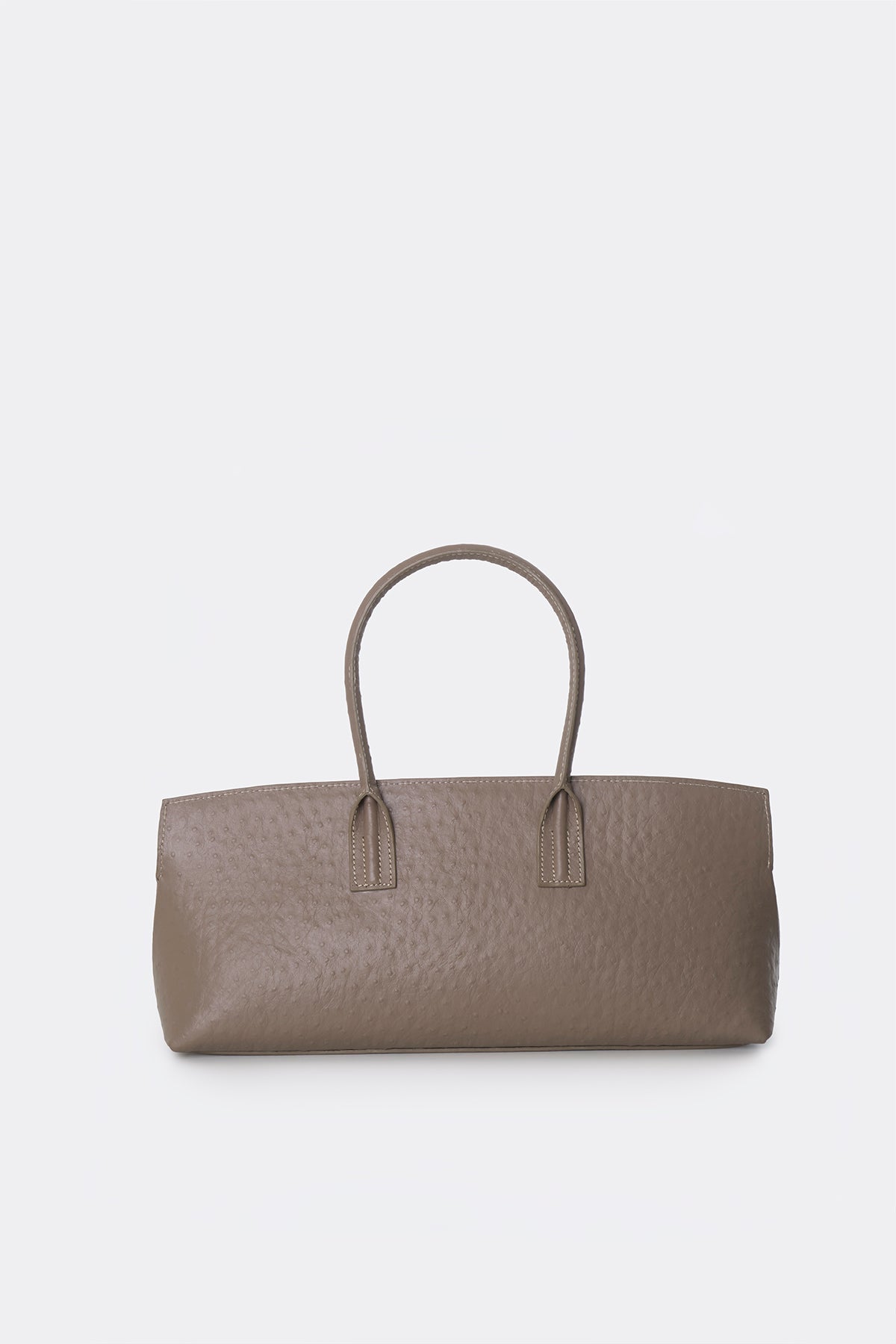 Ace Baguette Bag Ostrich Taupe