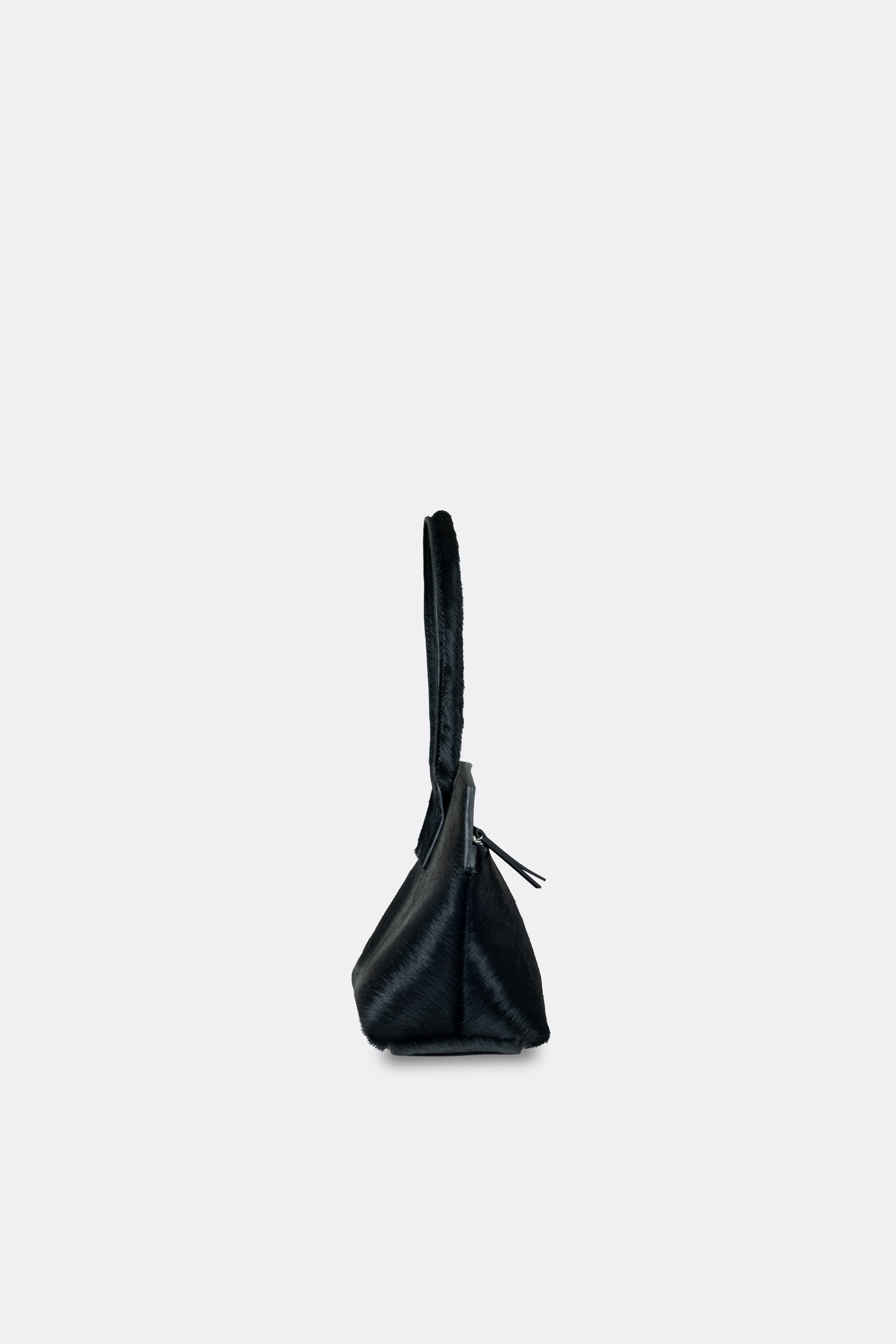 Ace Baguette Bag Pony Hair Black