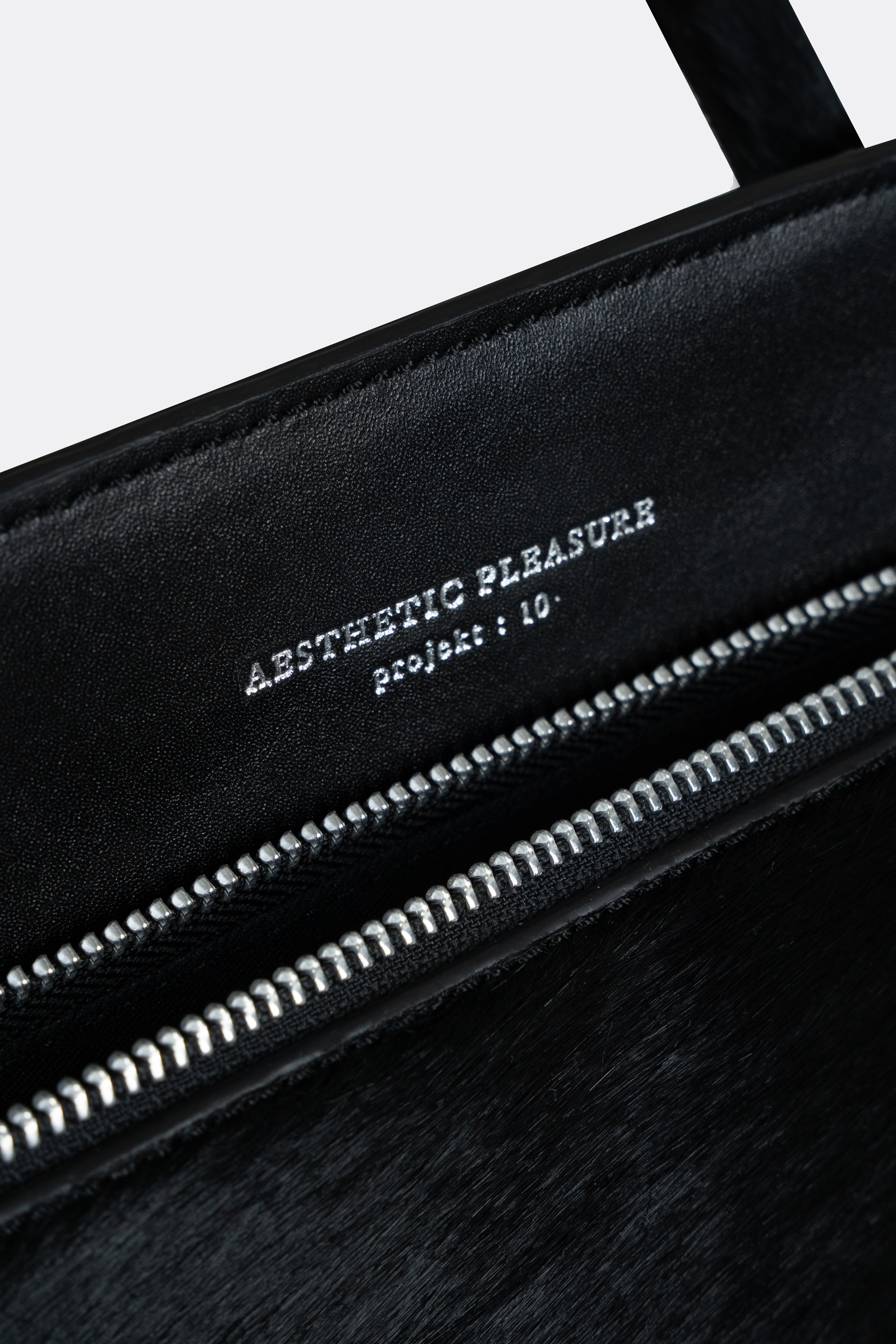 Ace Baguette Bag Pony Hair Black