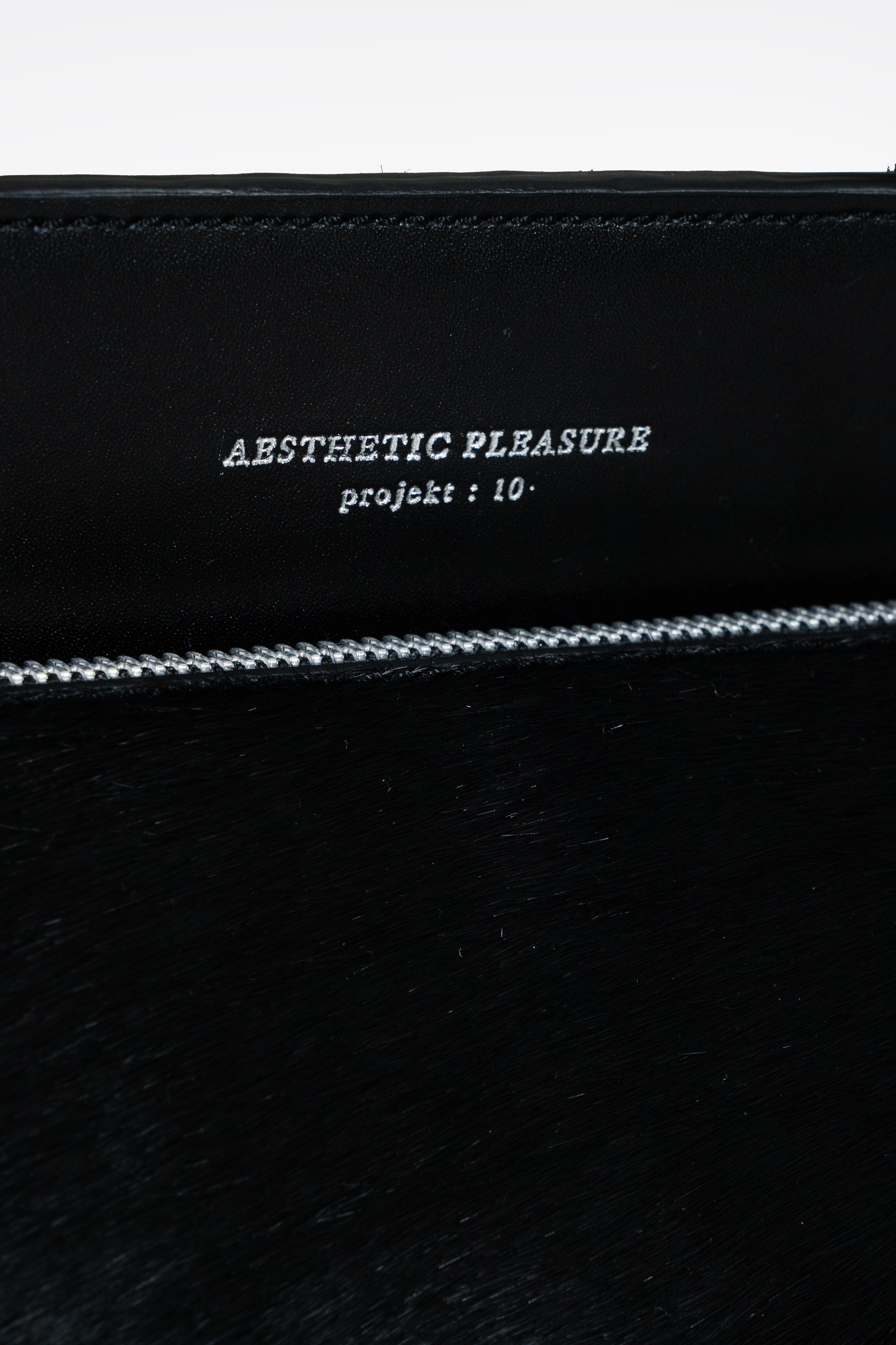 Ace Baguette Bag Pony Hair Black