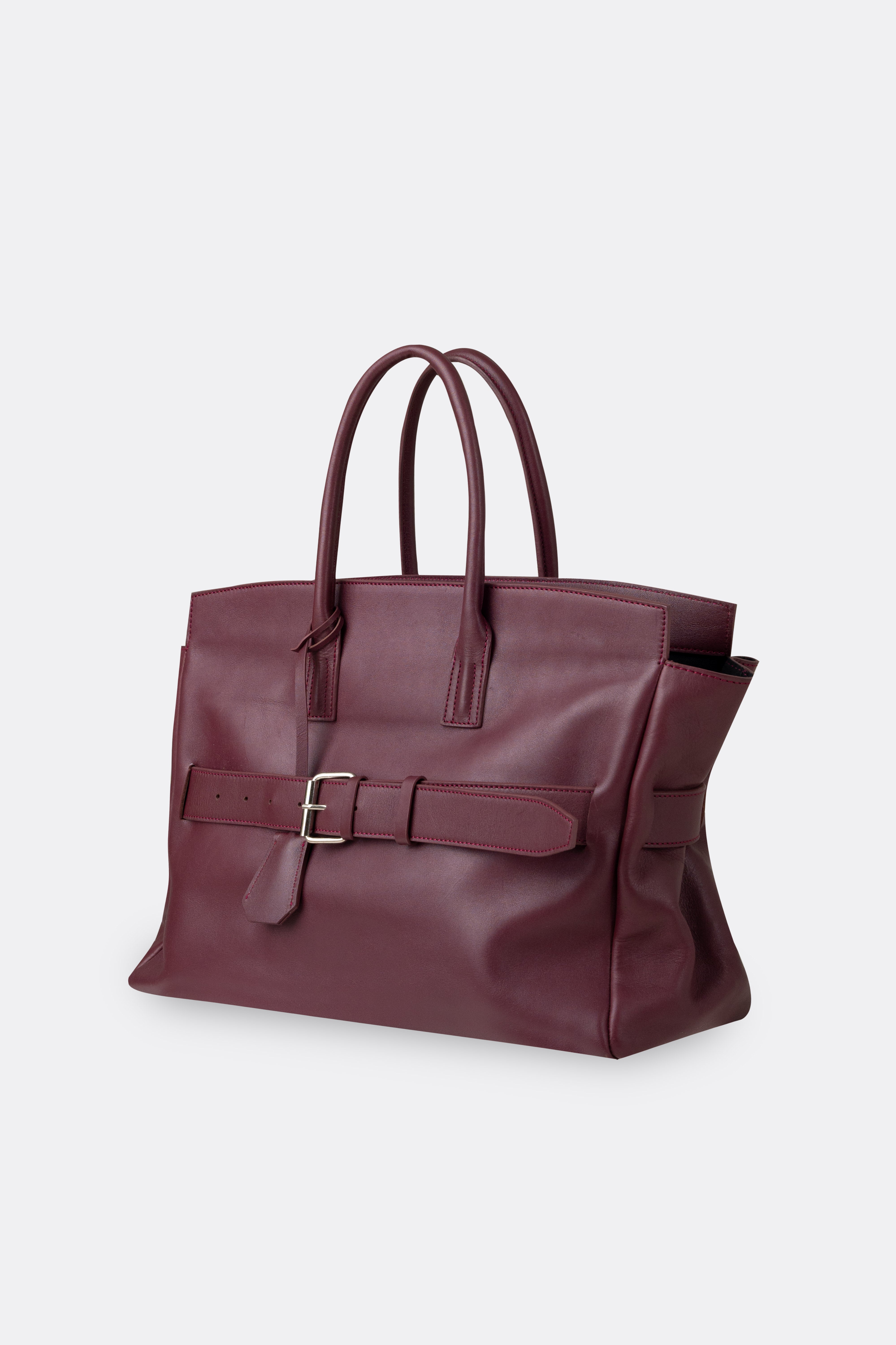 Affix Bag Nappa Maroon