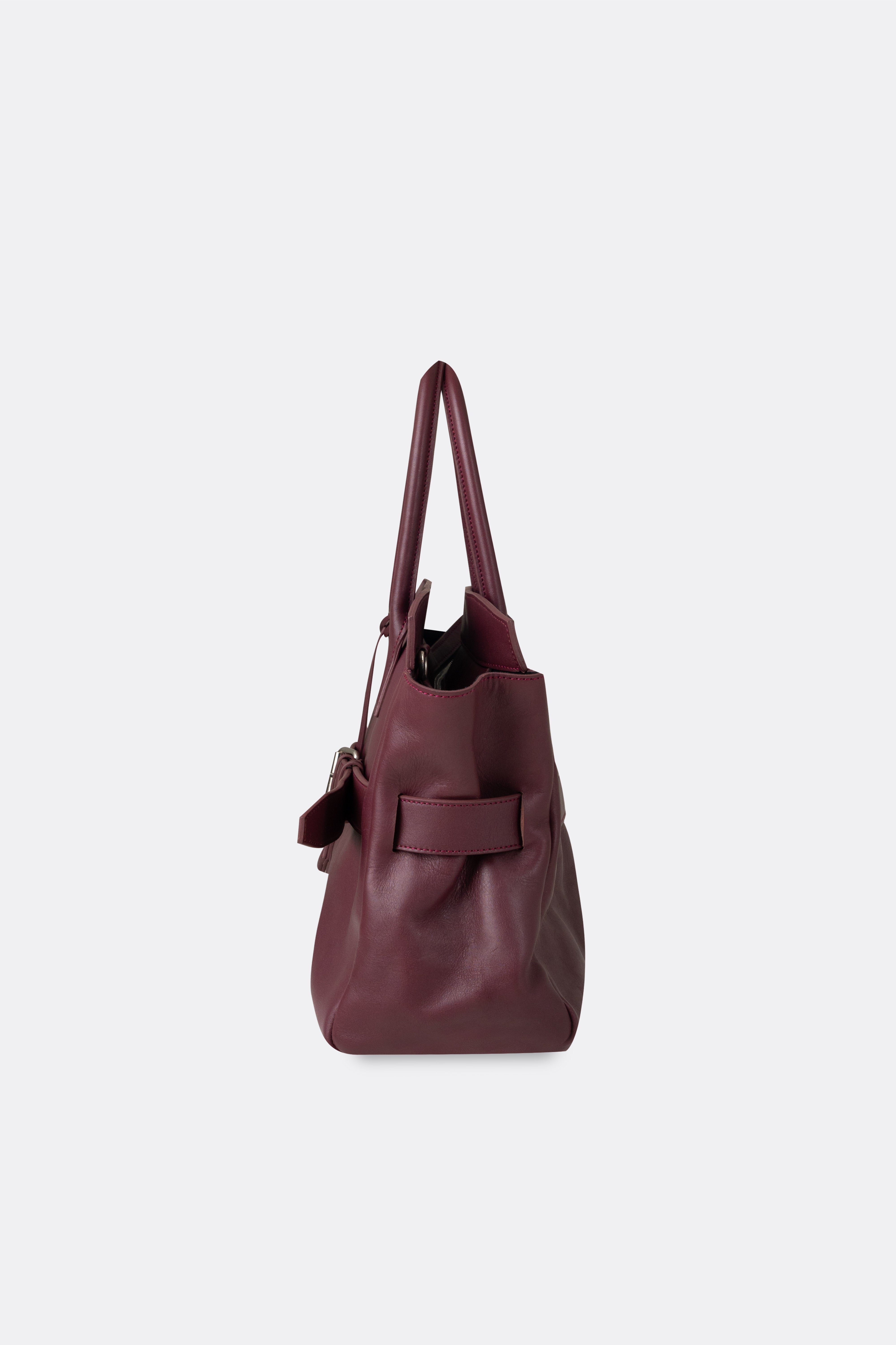 Affix Bag Nappa Maroon