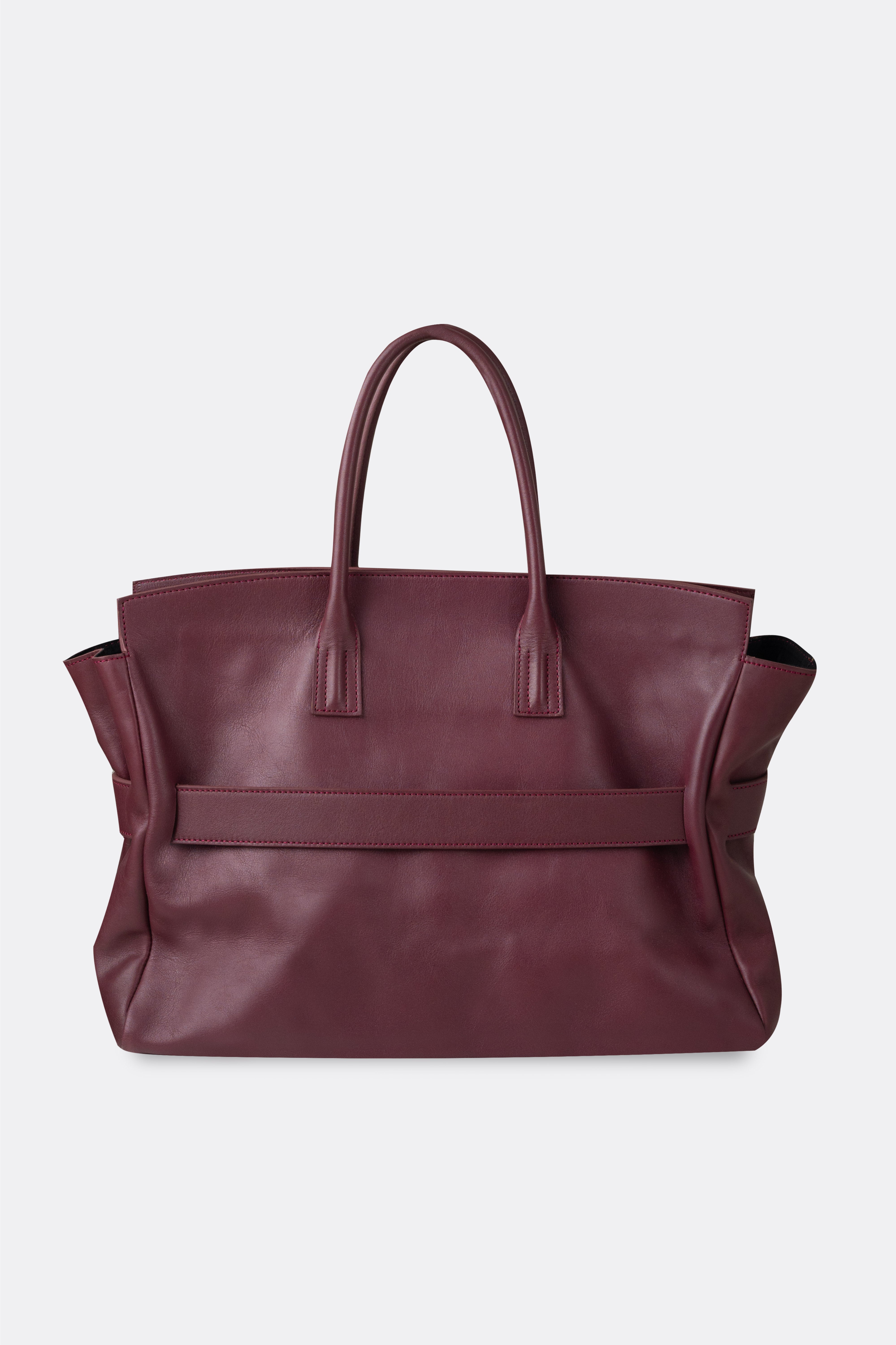 Affix Bag Nappa Maroon