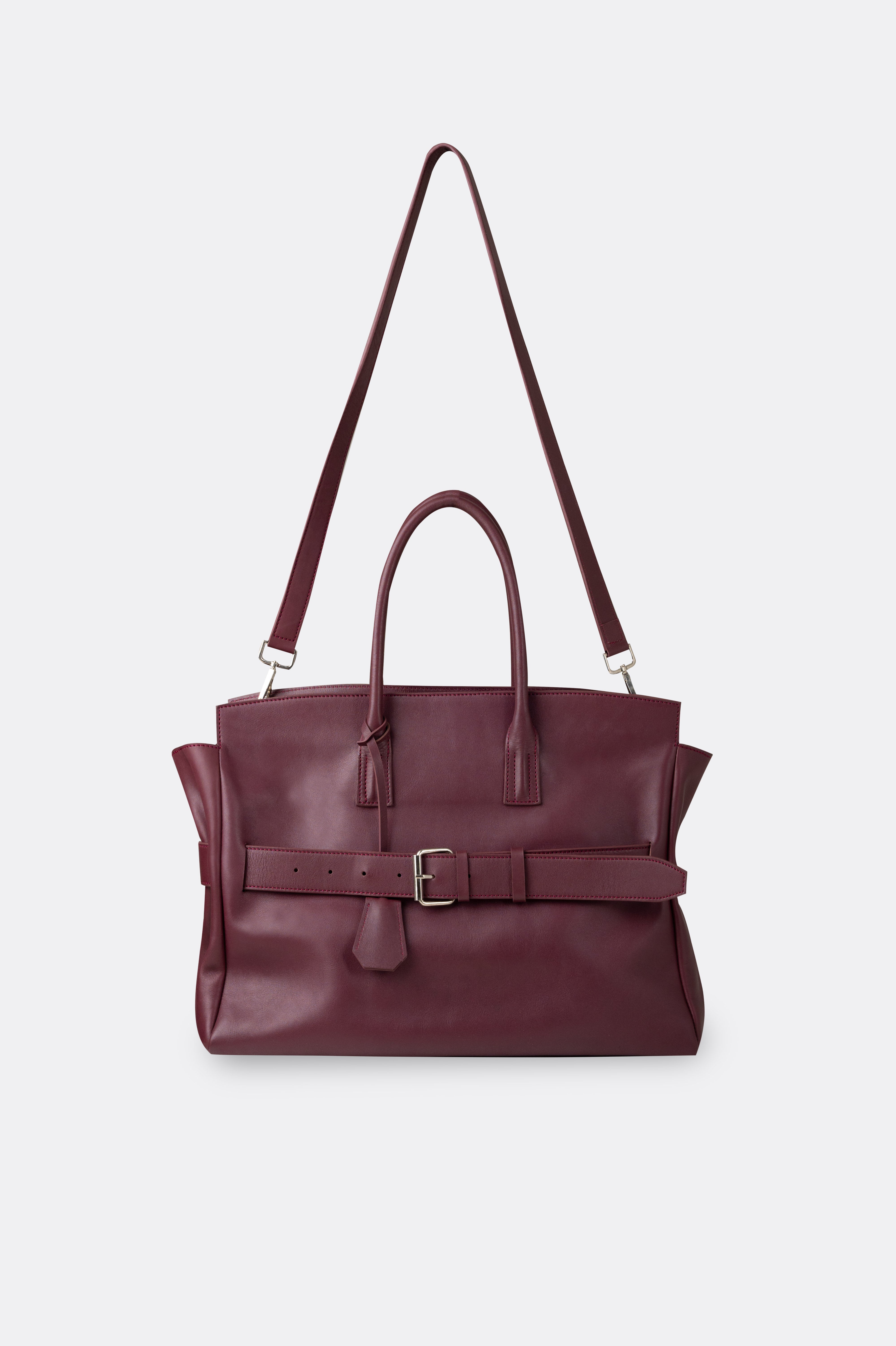 Affix Bag Nappa Maroon