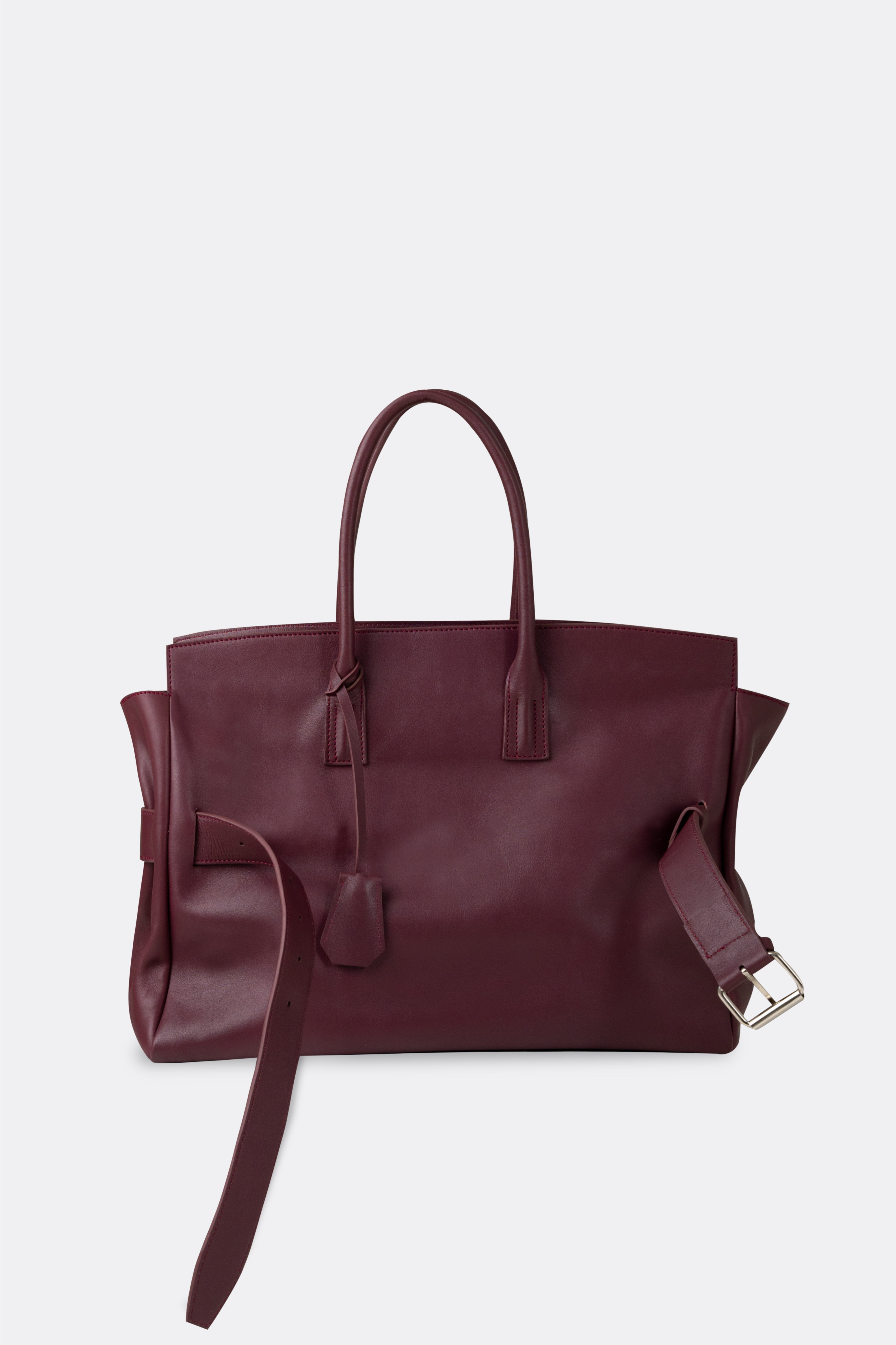 Affix Bag Nappa Maroon
