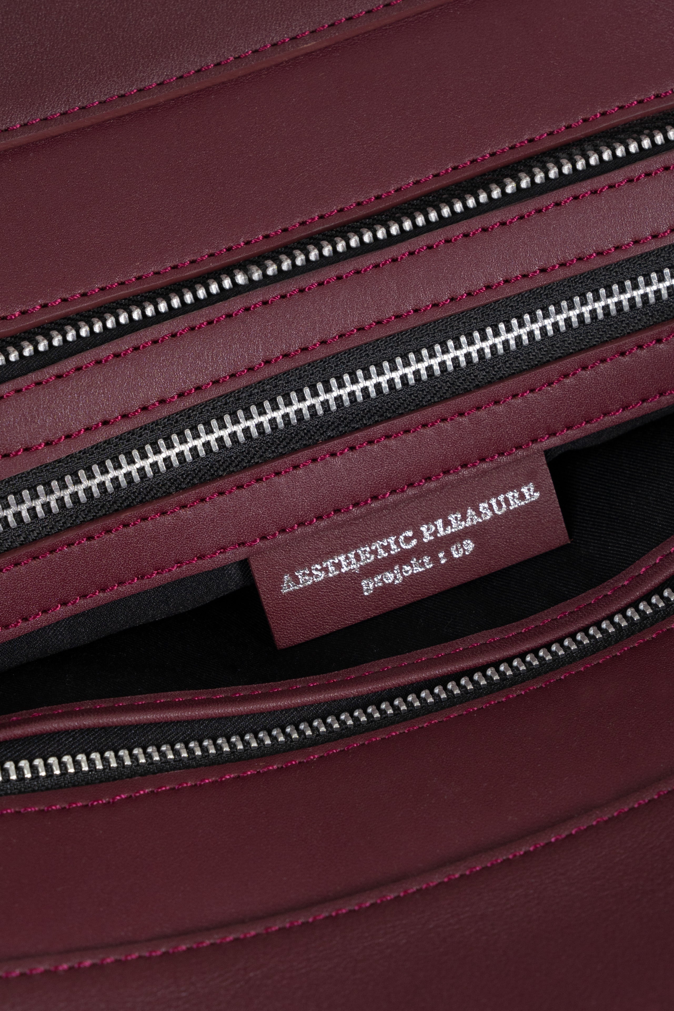 Affix Bag Nappa Maroon