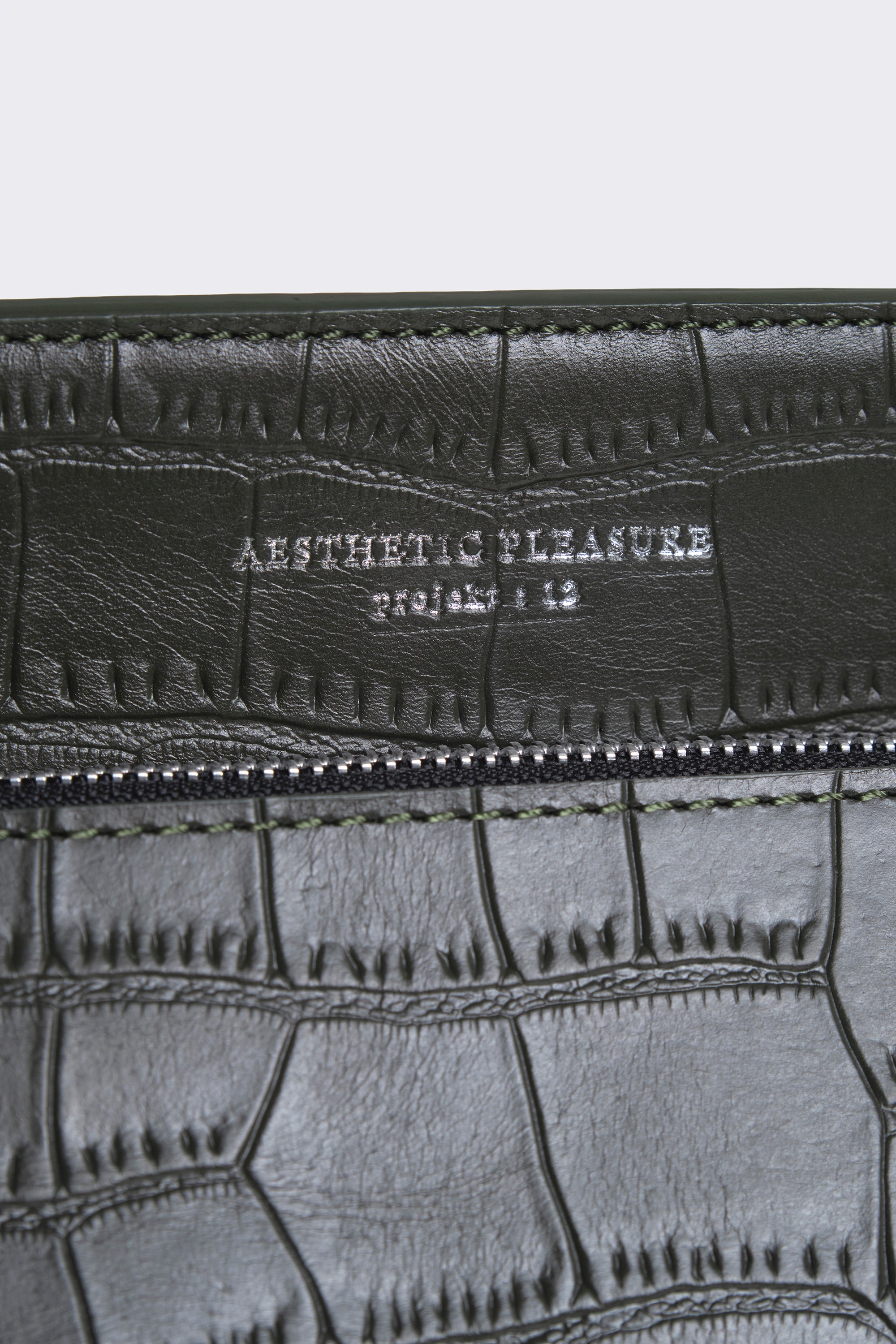 Ace Baguette Bag Alligator Olive