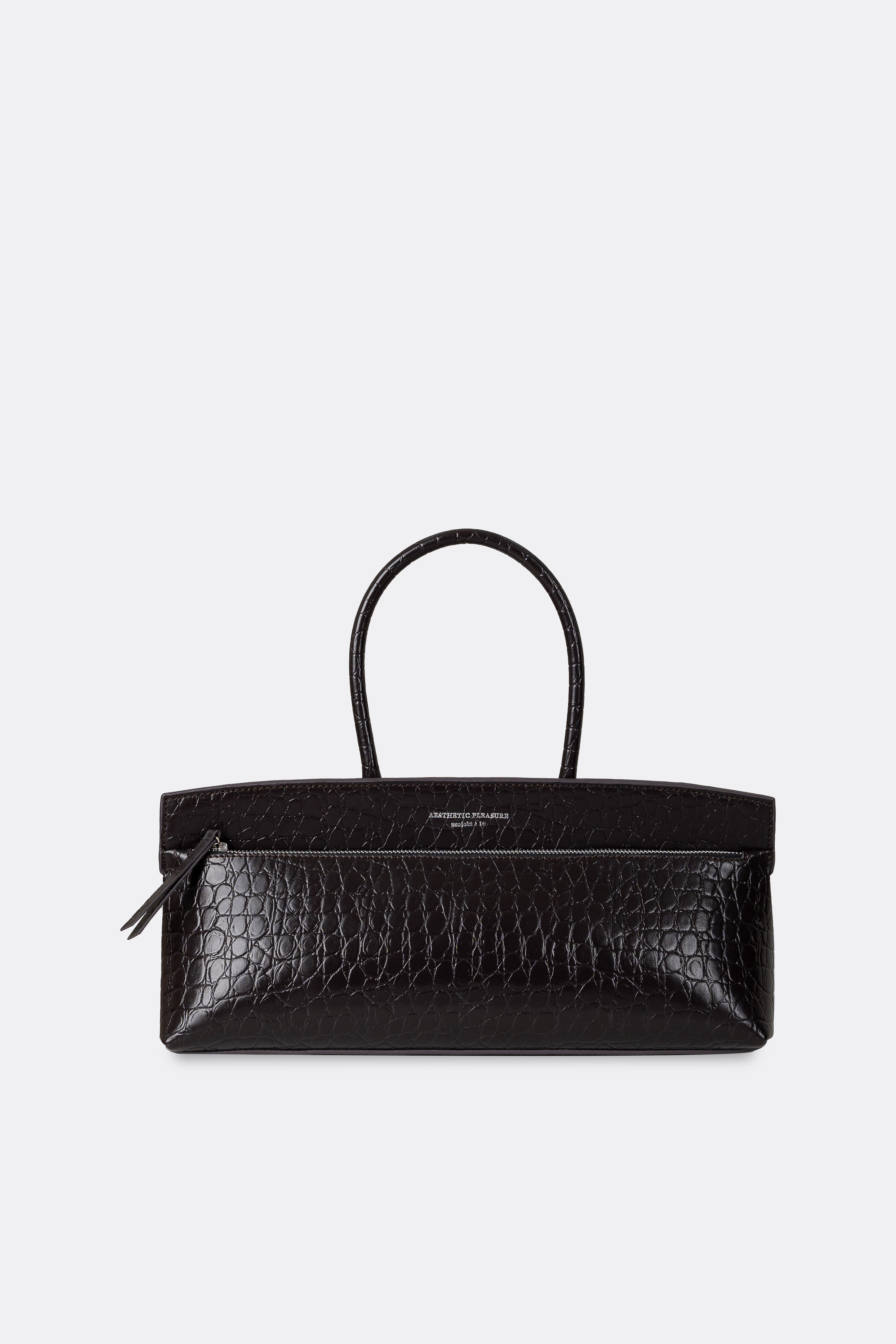 Ace Baguette Bag Croc Chocolate