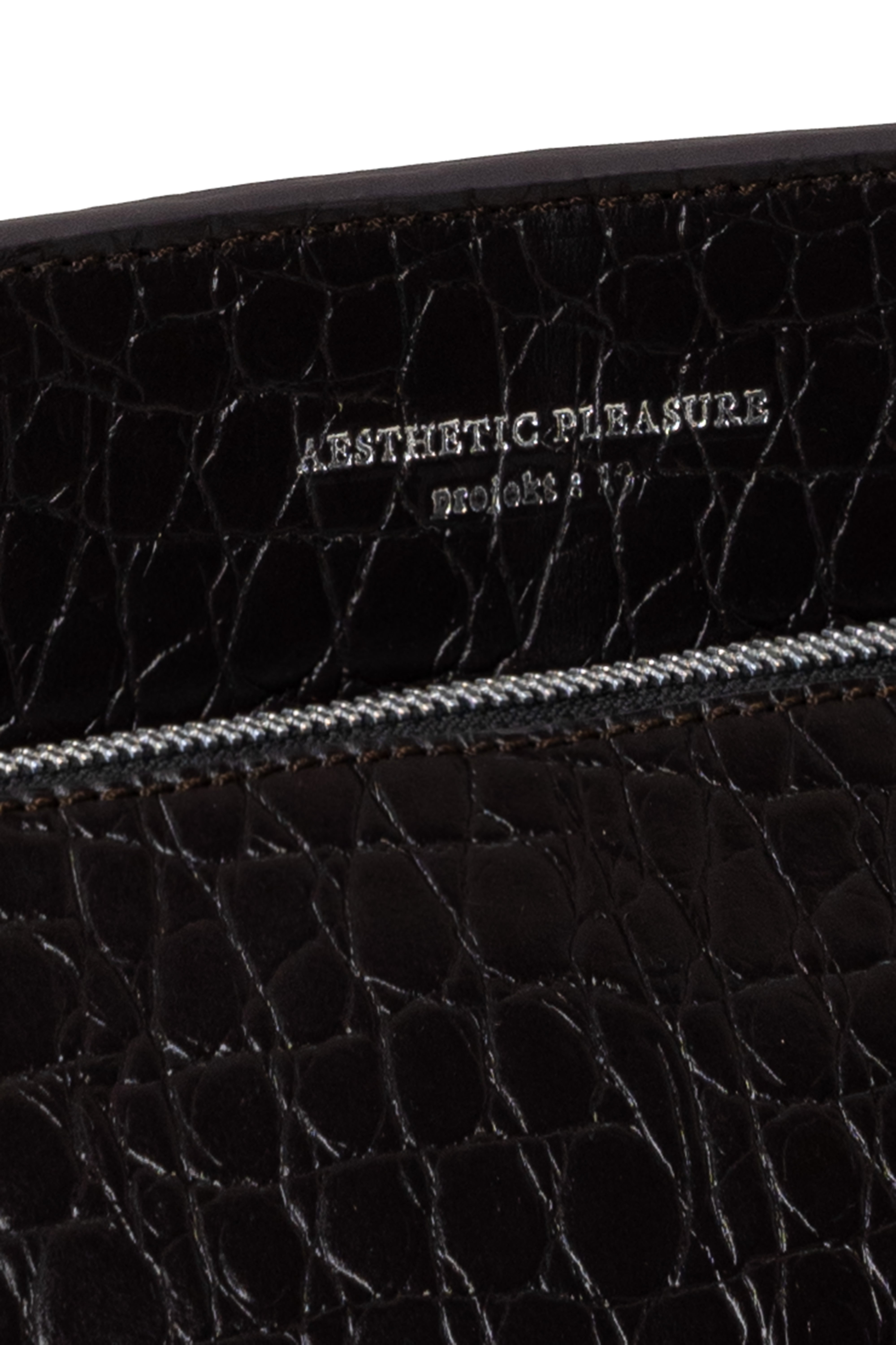 Ace Baguette Bag Croc Chocolate