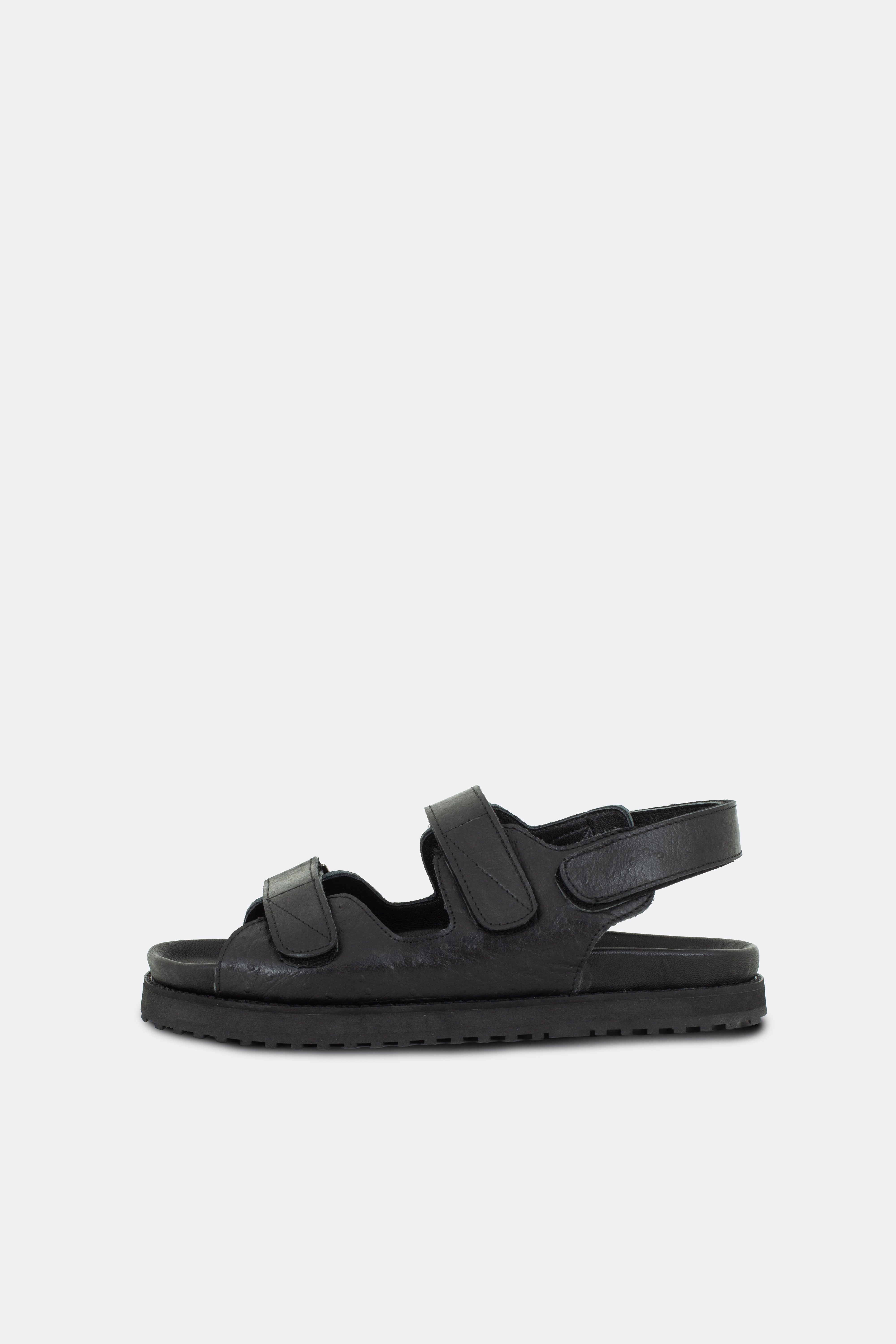 Gabi Sandal Ostrich Black