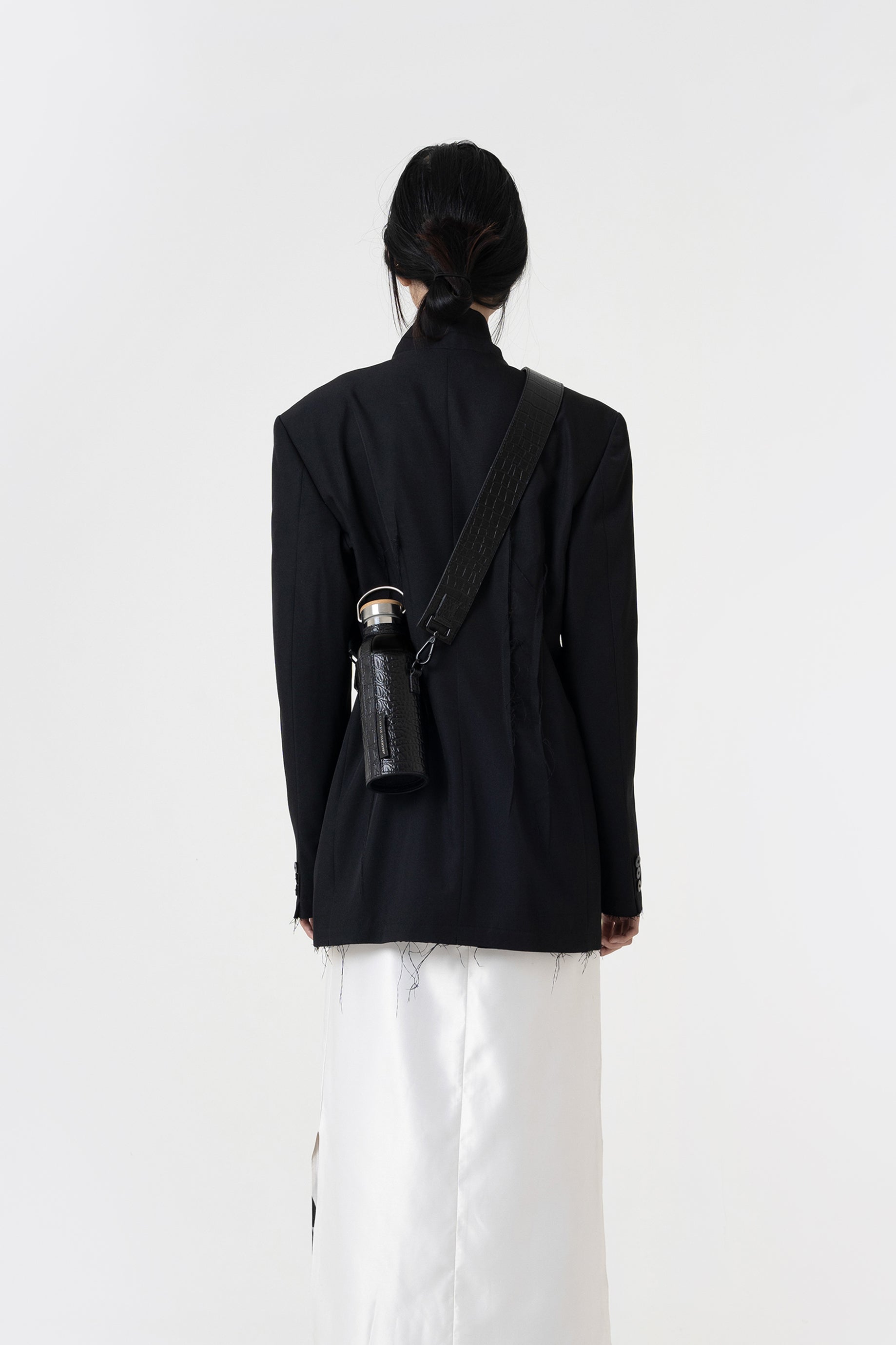 Ions Bottle Bag Croc Black - Black Bottle