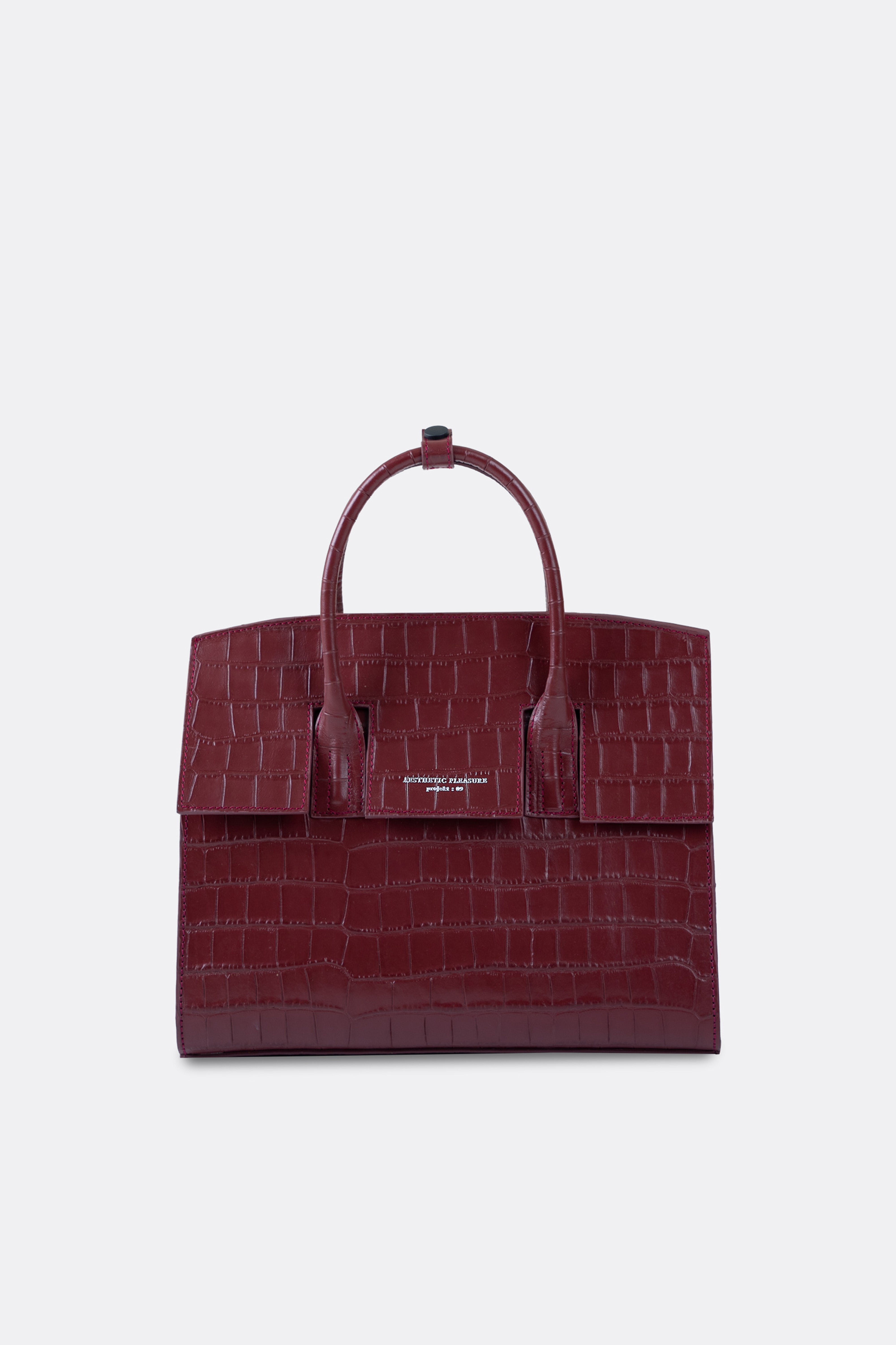 Isolation Bag Croc Maroon