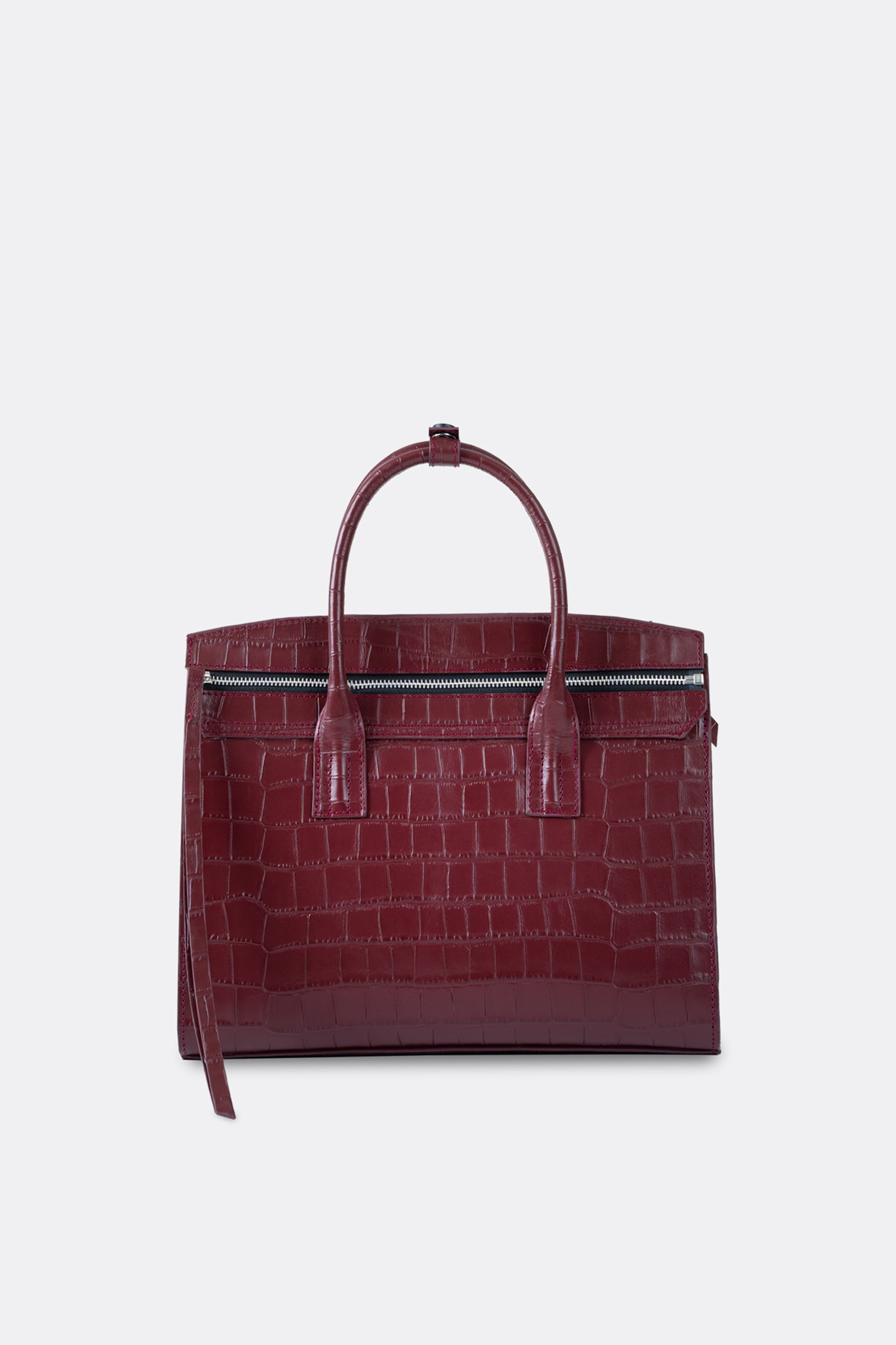 Isolation Bag Croc Maroon