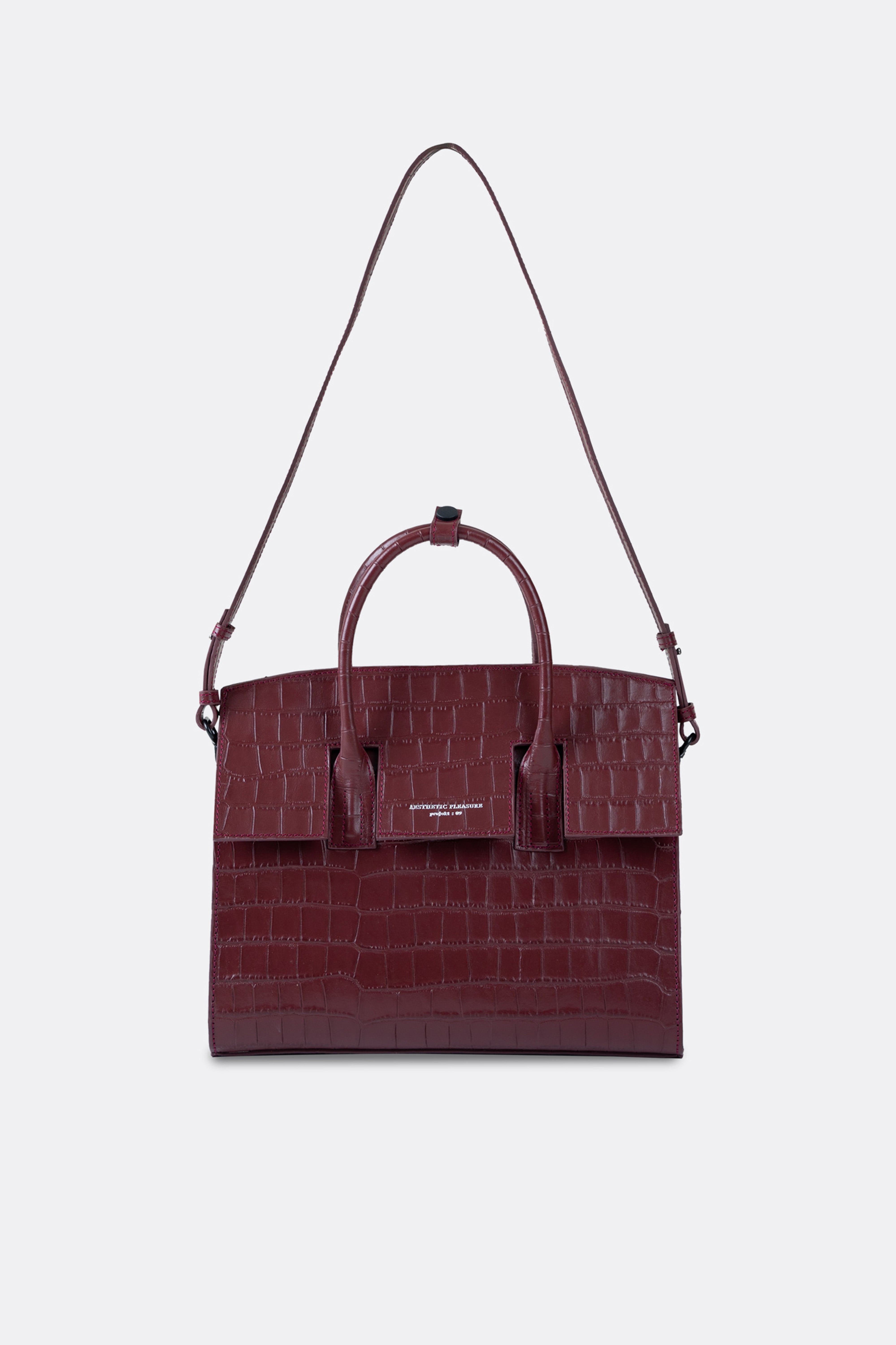 Isolation Bag Croc Maroon