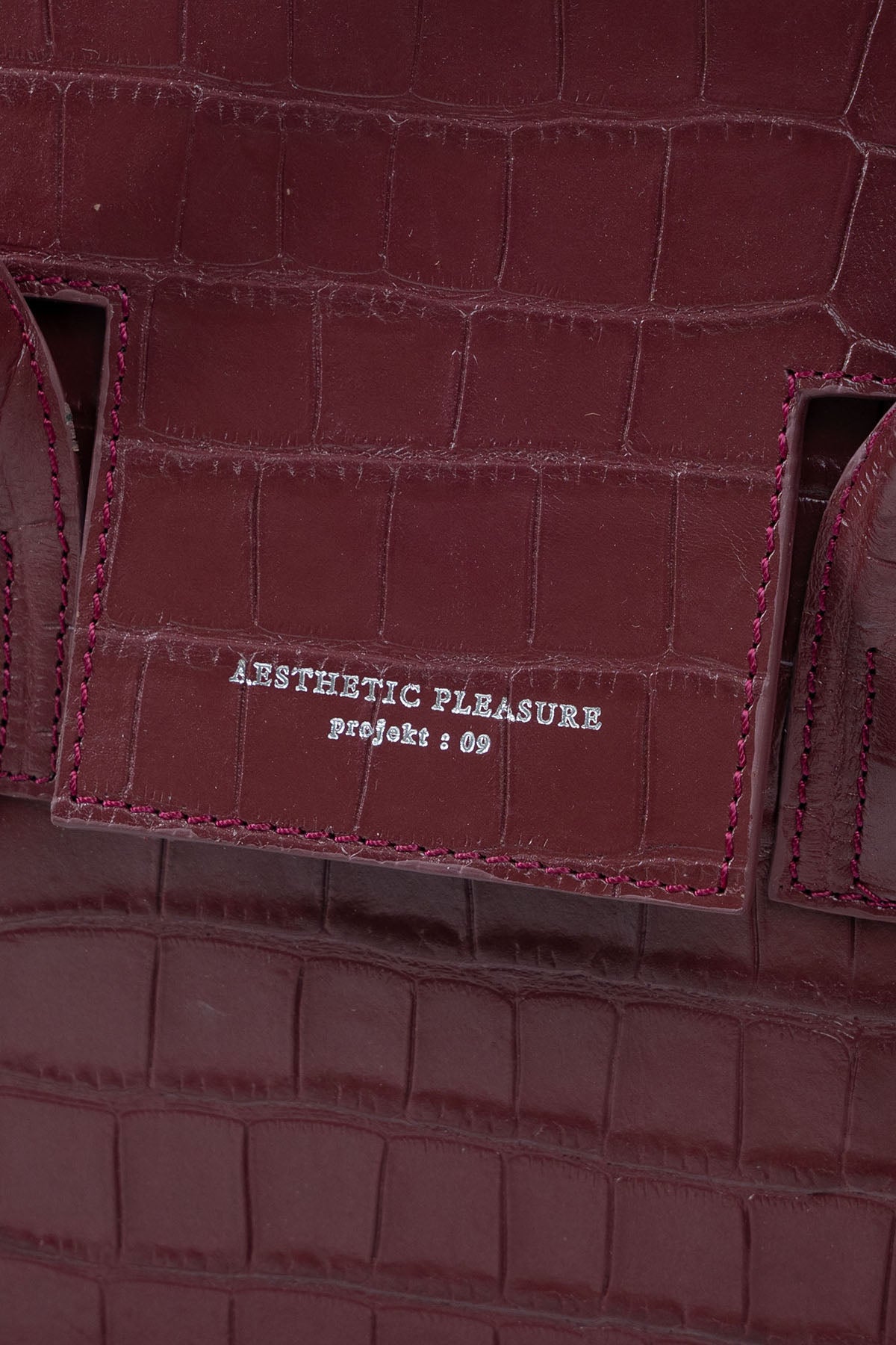 Isolation Bag Croc Maroon