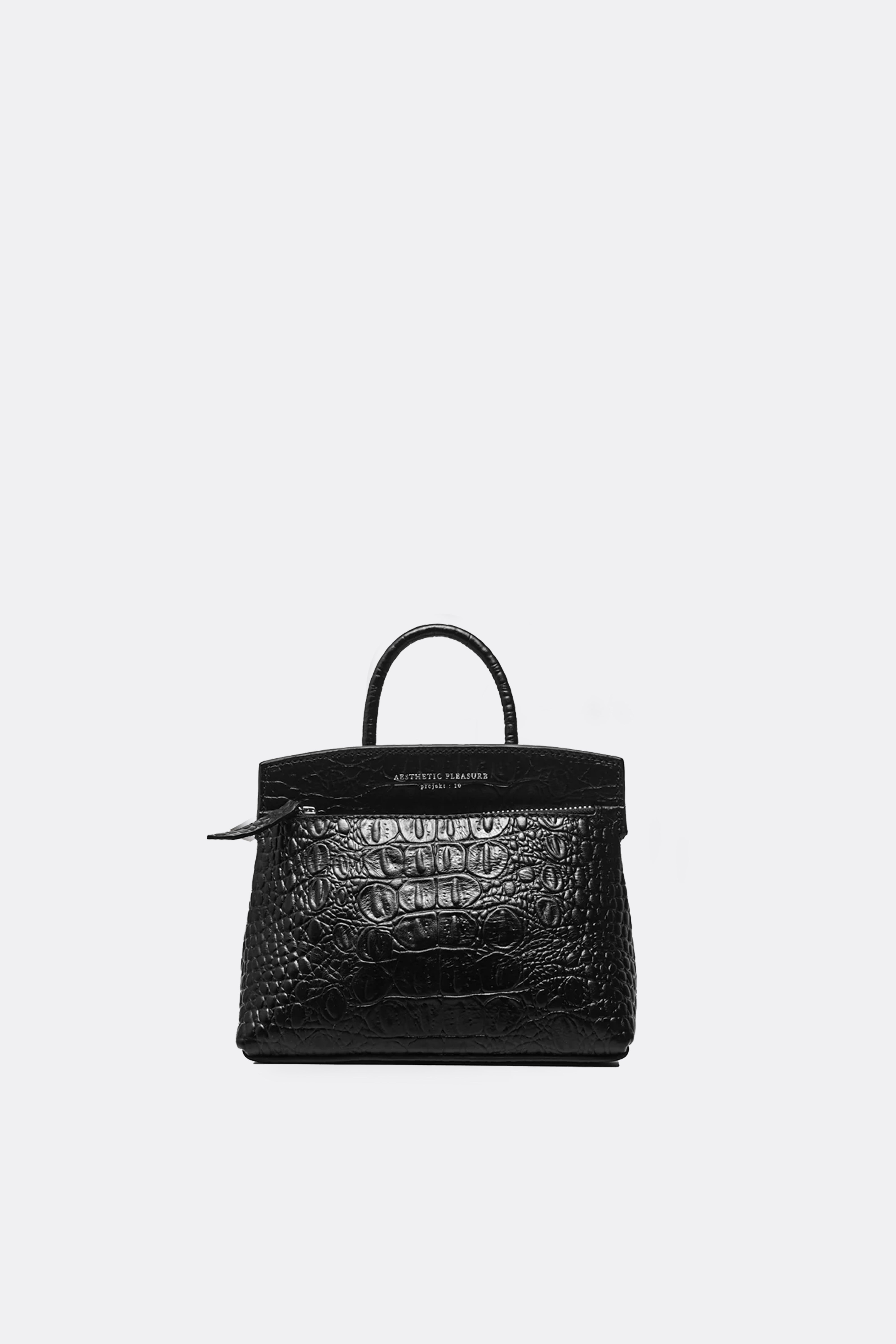 Mini Ace Bag Croc Black