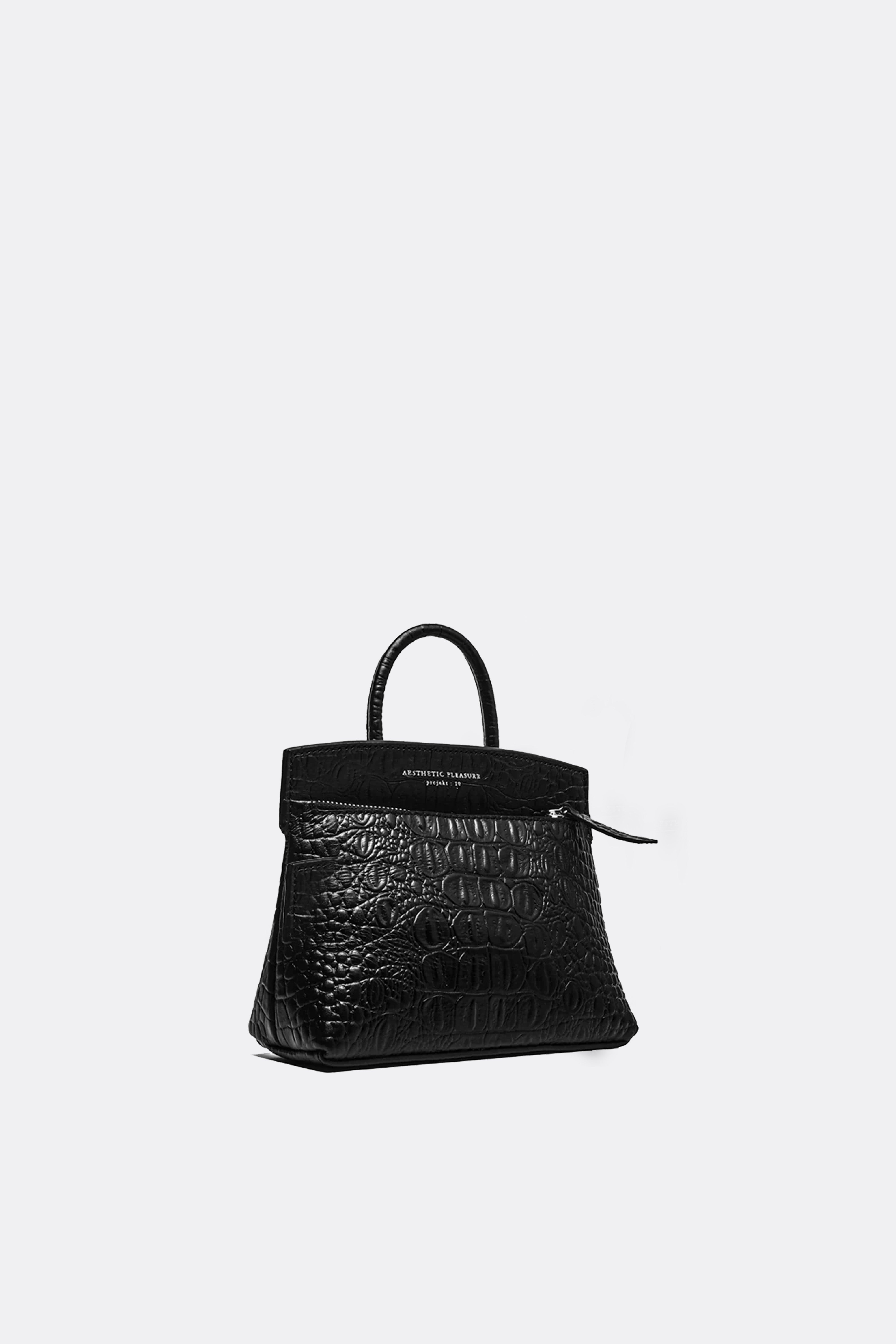 Mini Ace Bag Croc Black