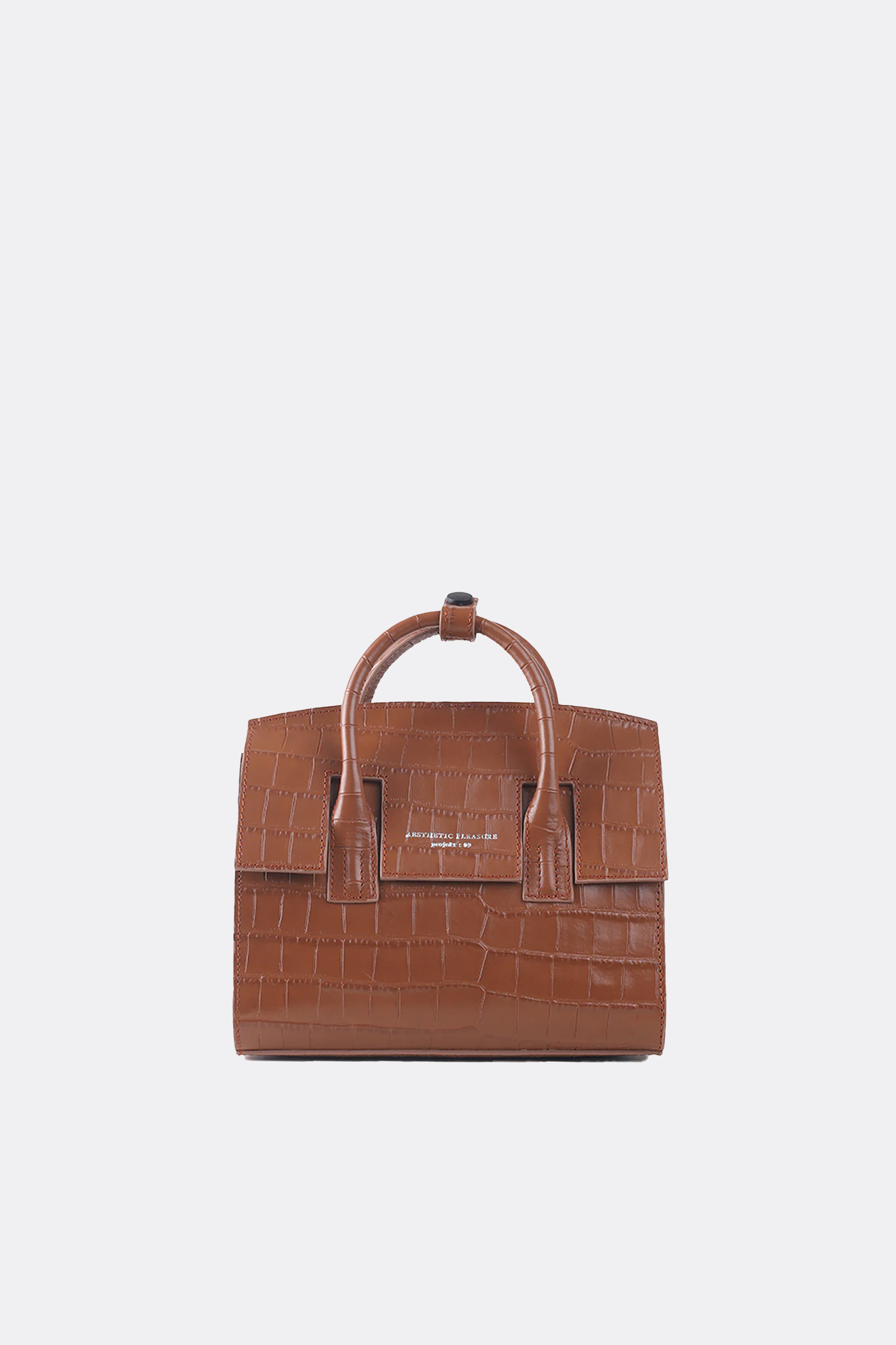 Mini Isolation Bag Alligator Brown