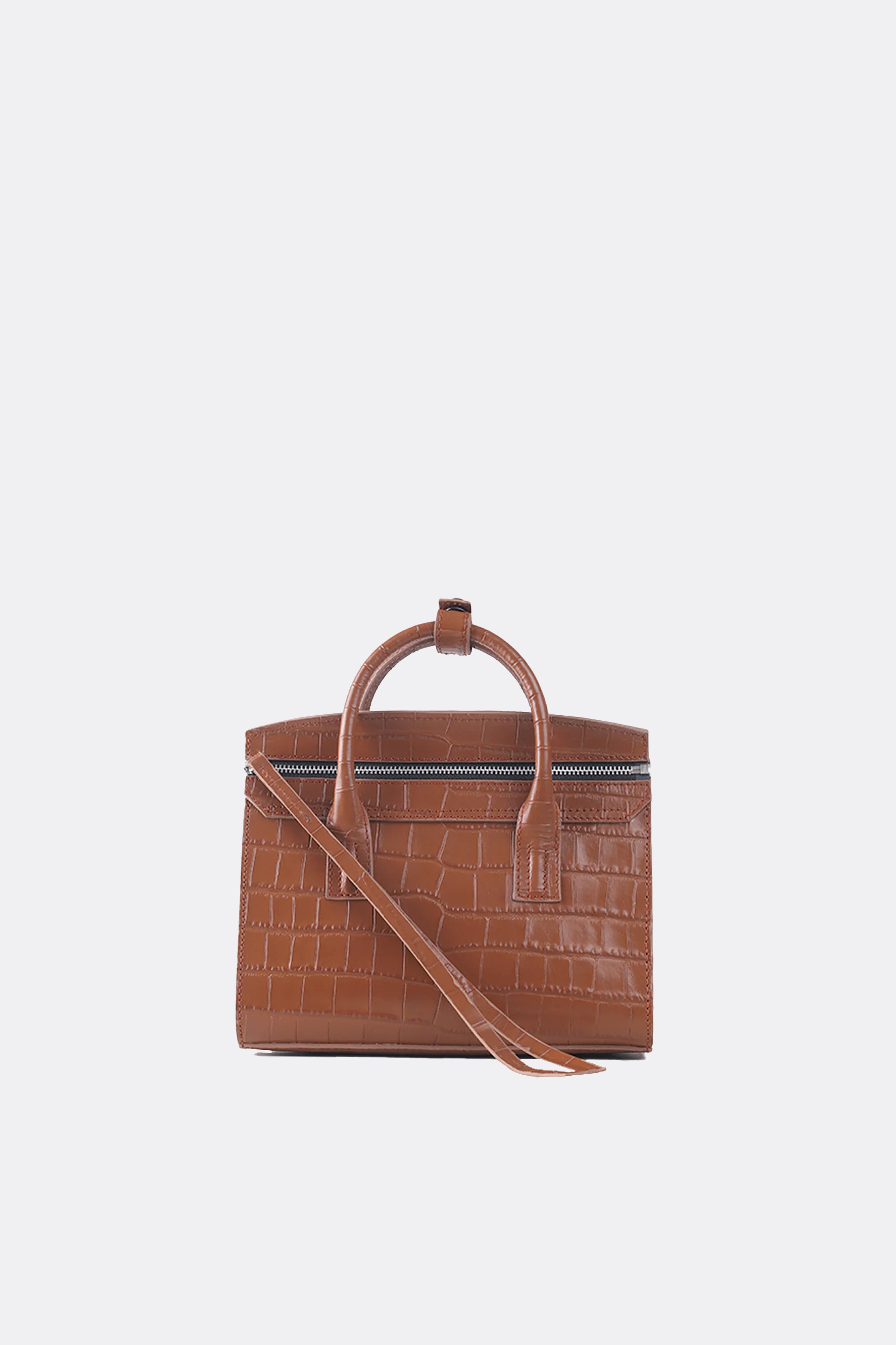 Mini Isolation Bag Alligator Brown