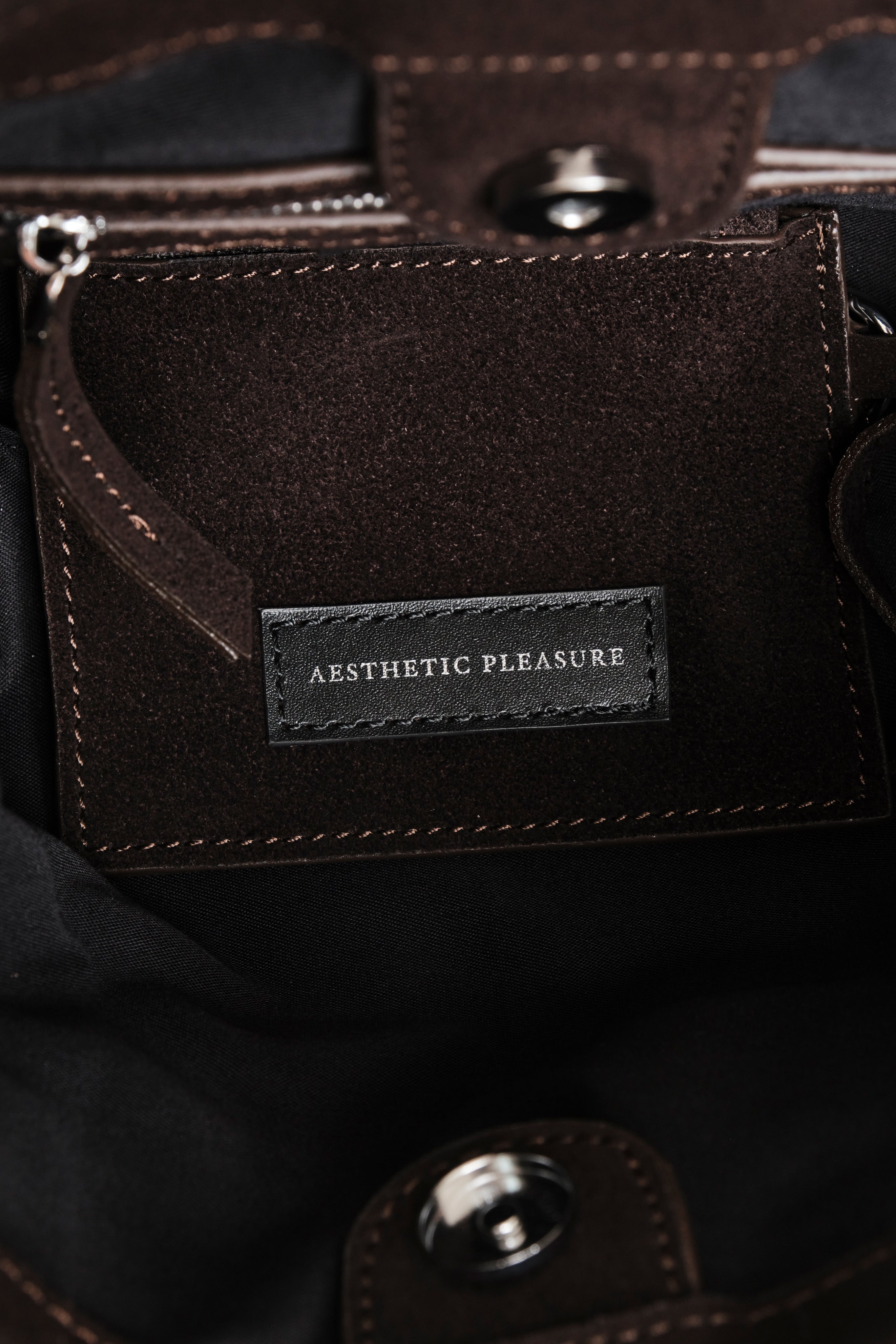 Mini Obi Bag Suede Dark Brown