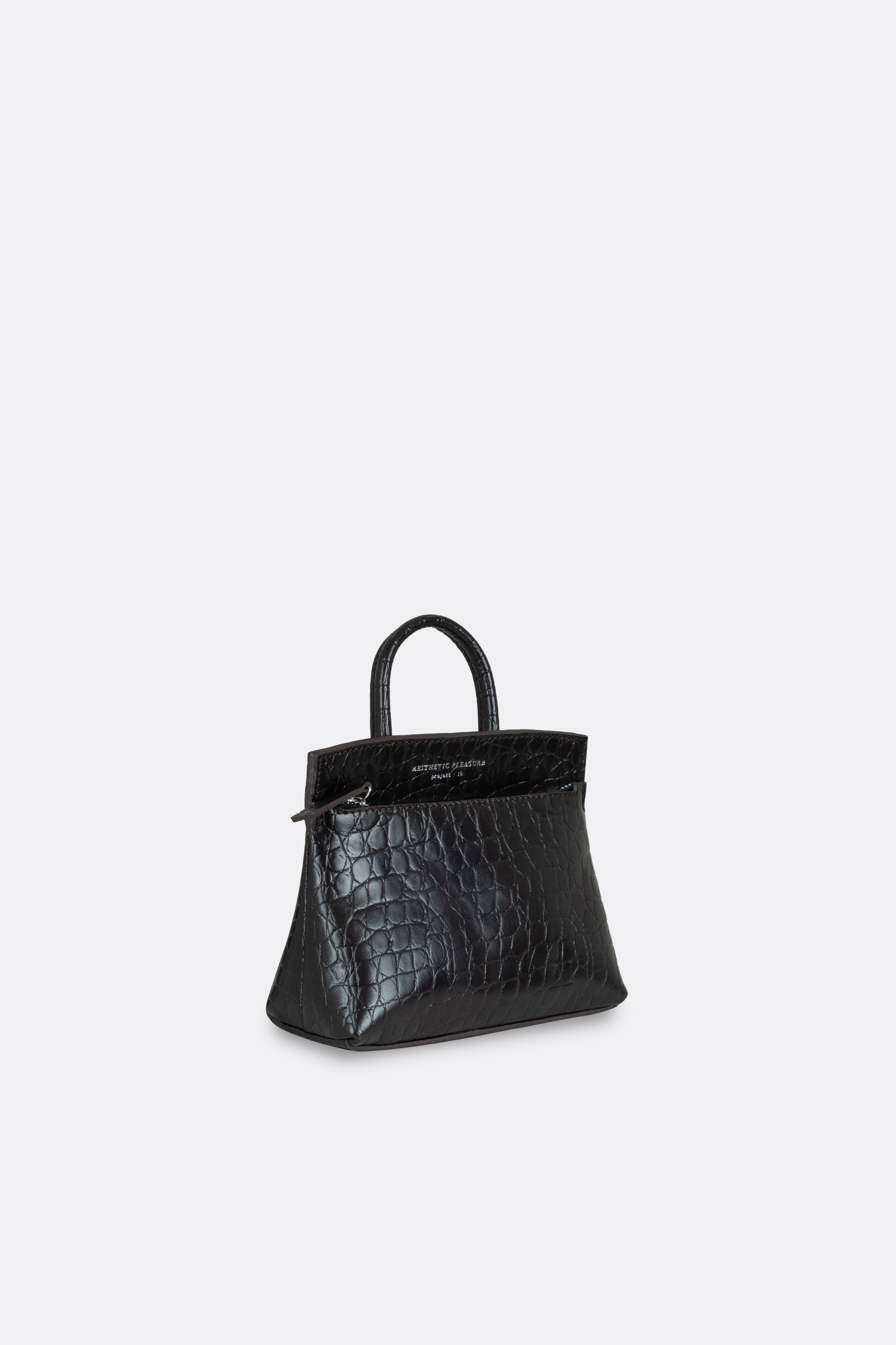 Mini Ace Bag Croc Chocolate