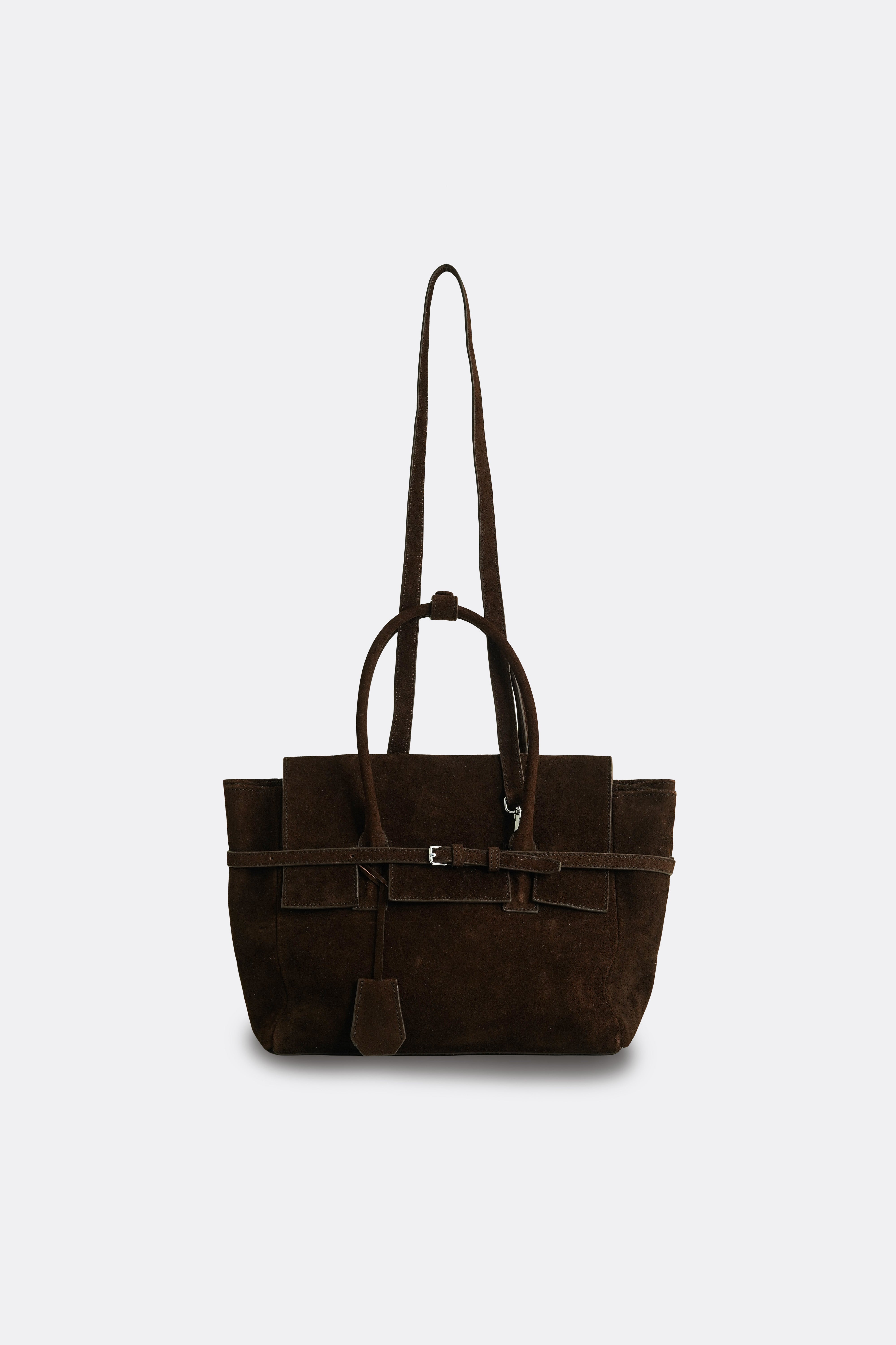 Medium Obi Bag Suede Brown