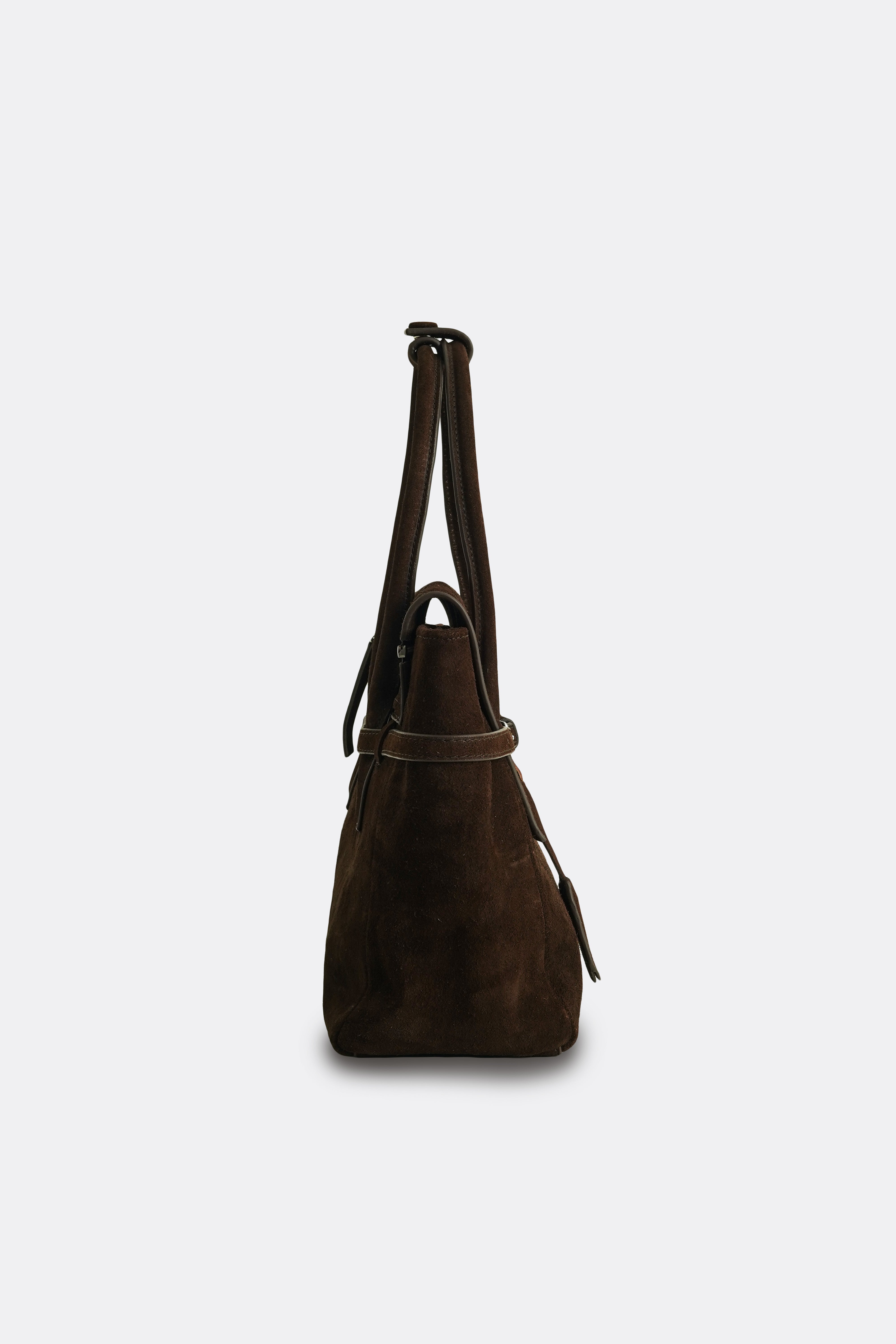 Medium Obi Bag Suede Brown