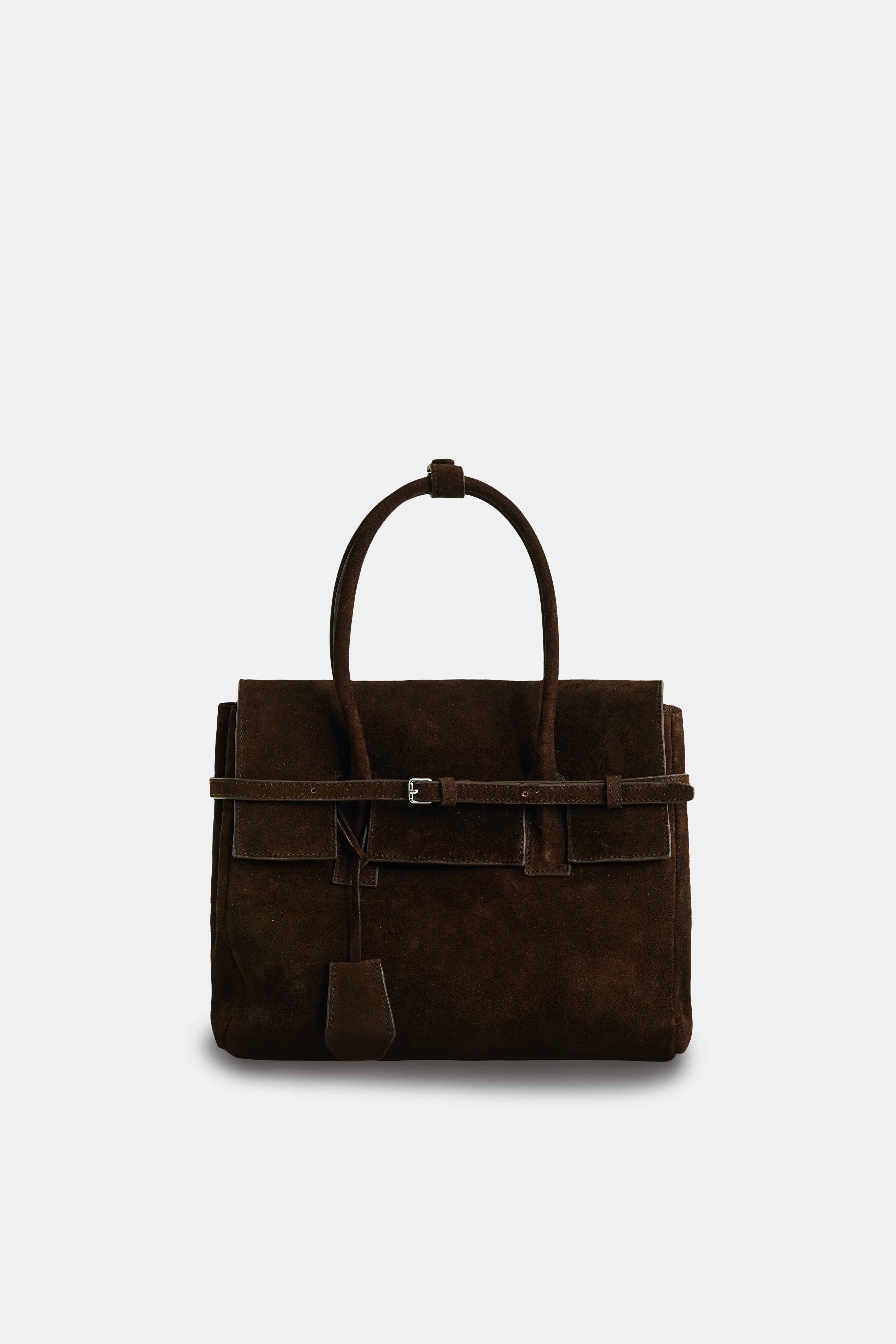 Medium Obi Bag Suede Brown