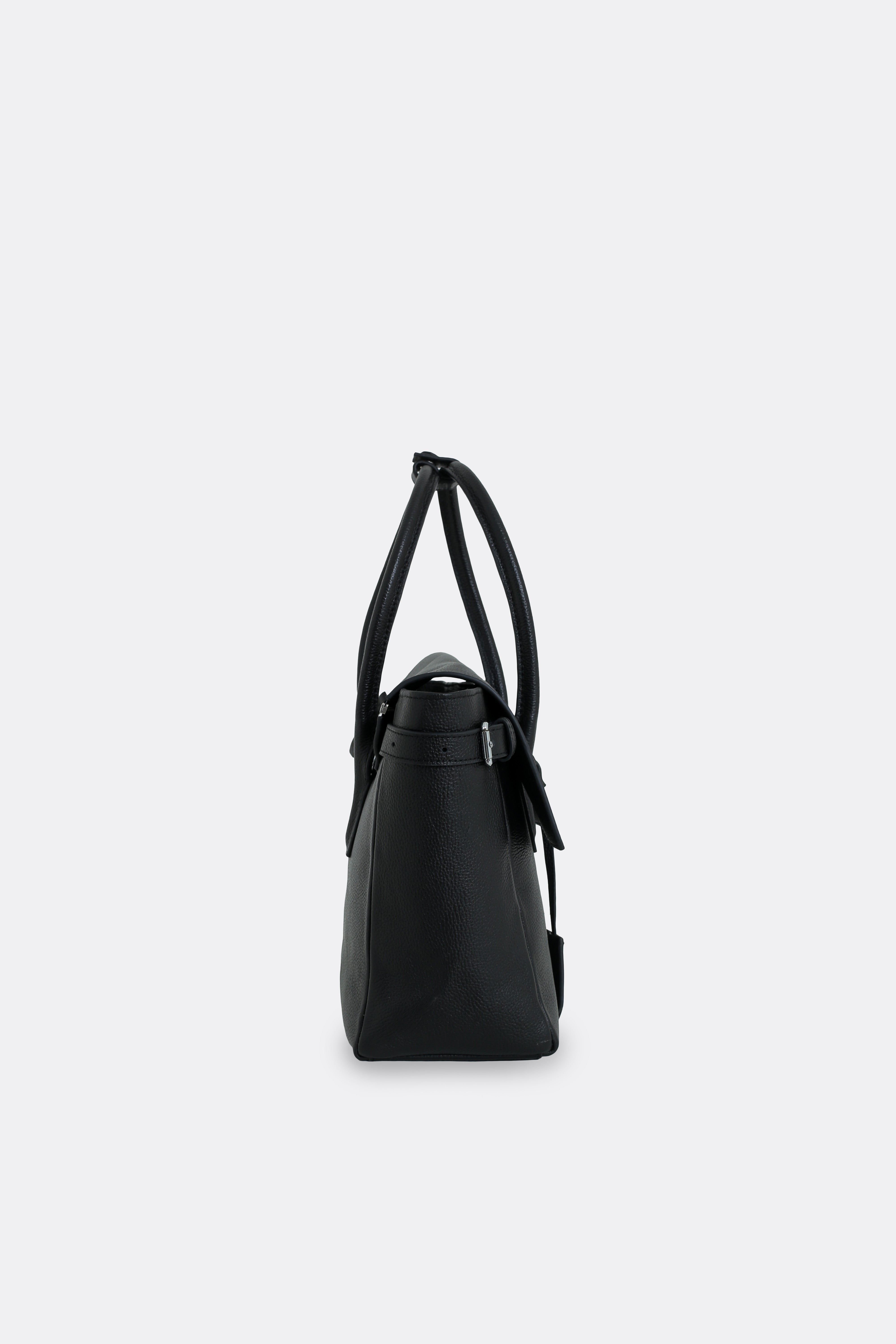 Medium Rocco Bag Grain Black