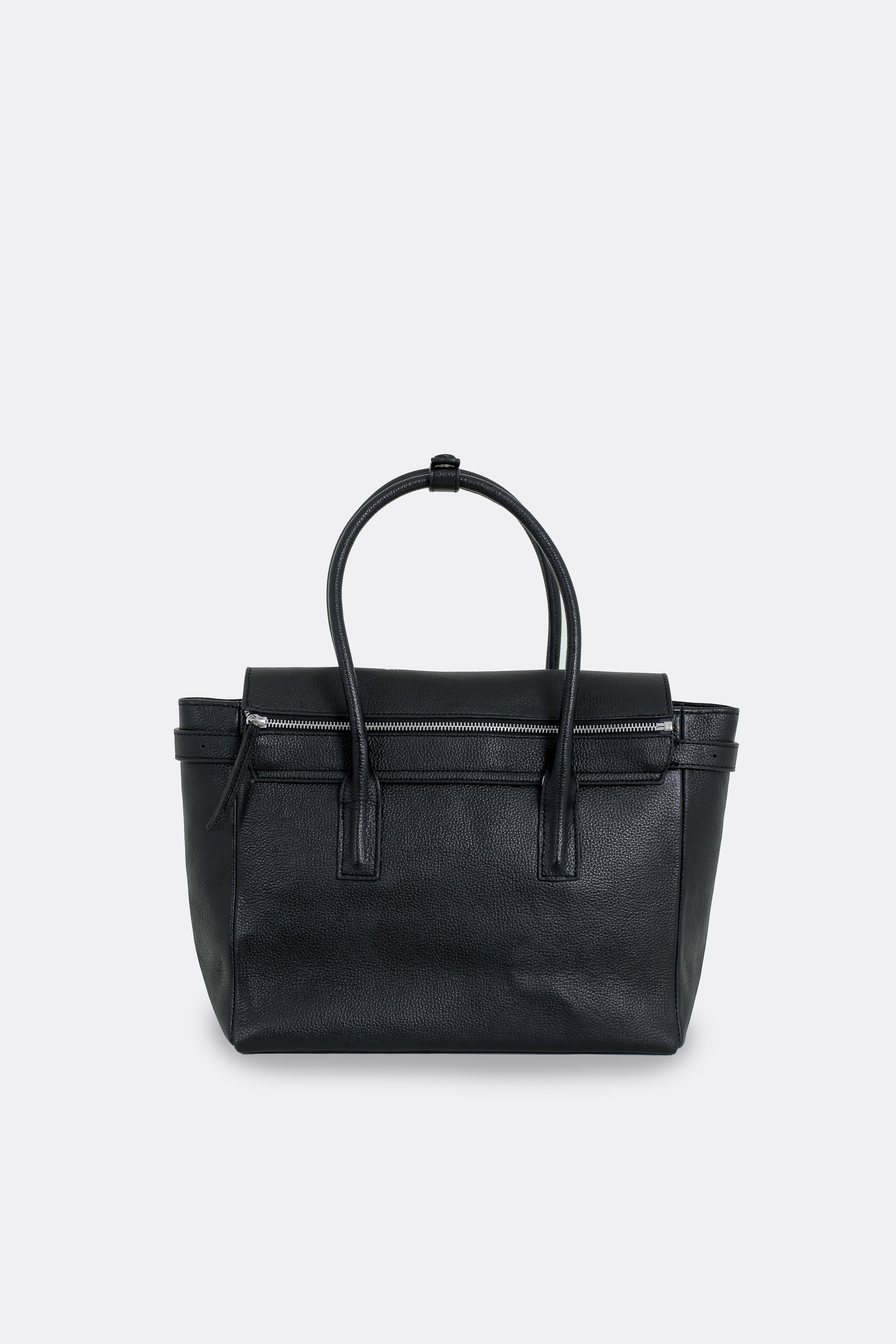Medium Rocco Bag Grain Black