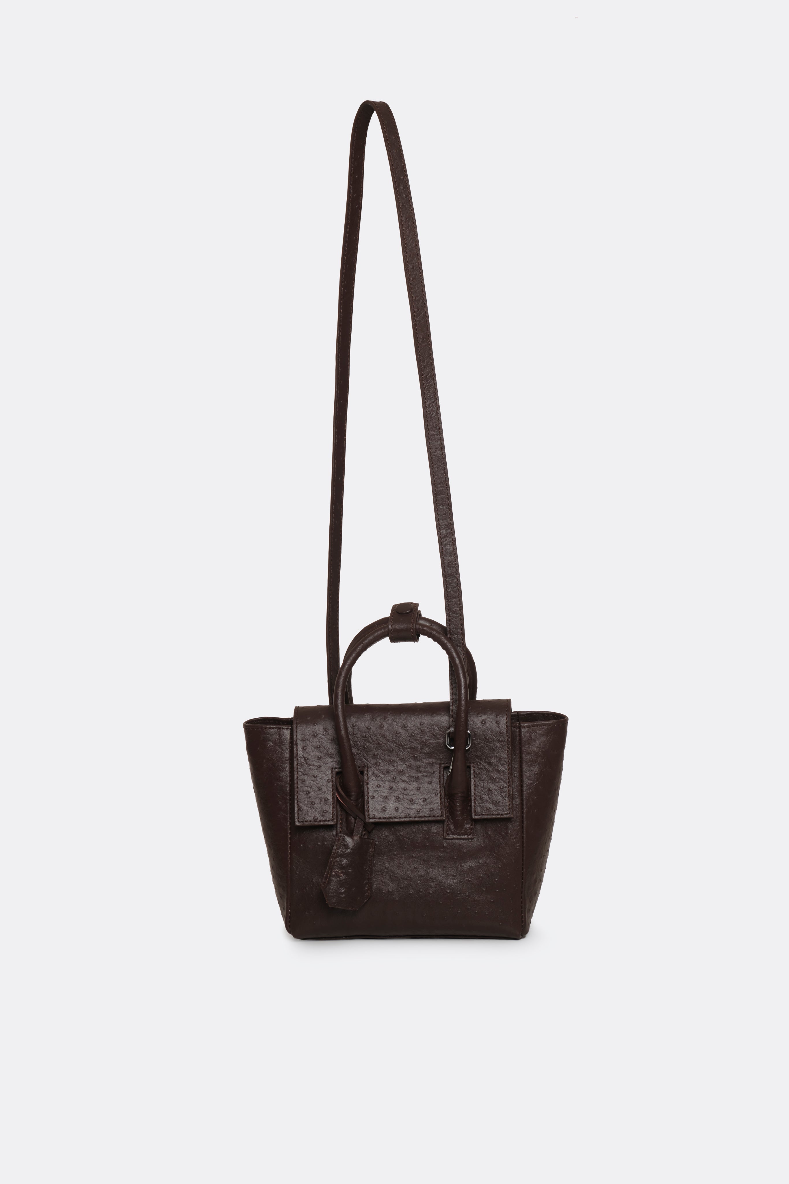 Mini Essens Bag Ostrich Brown