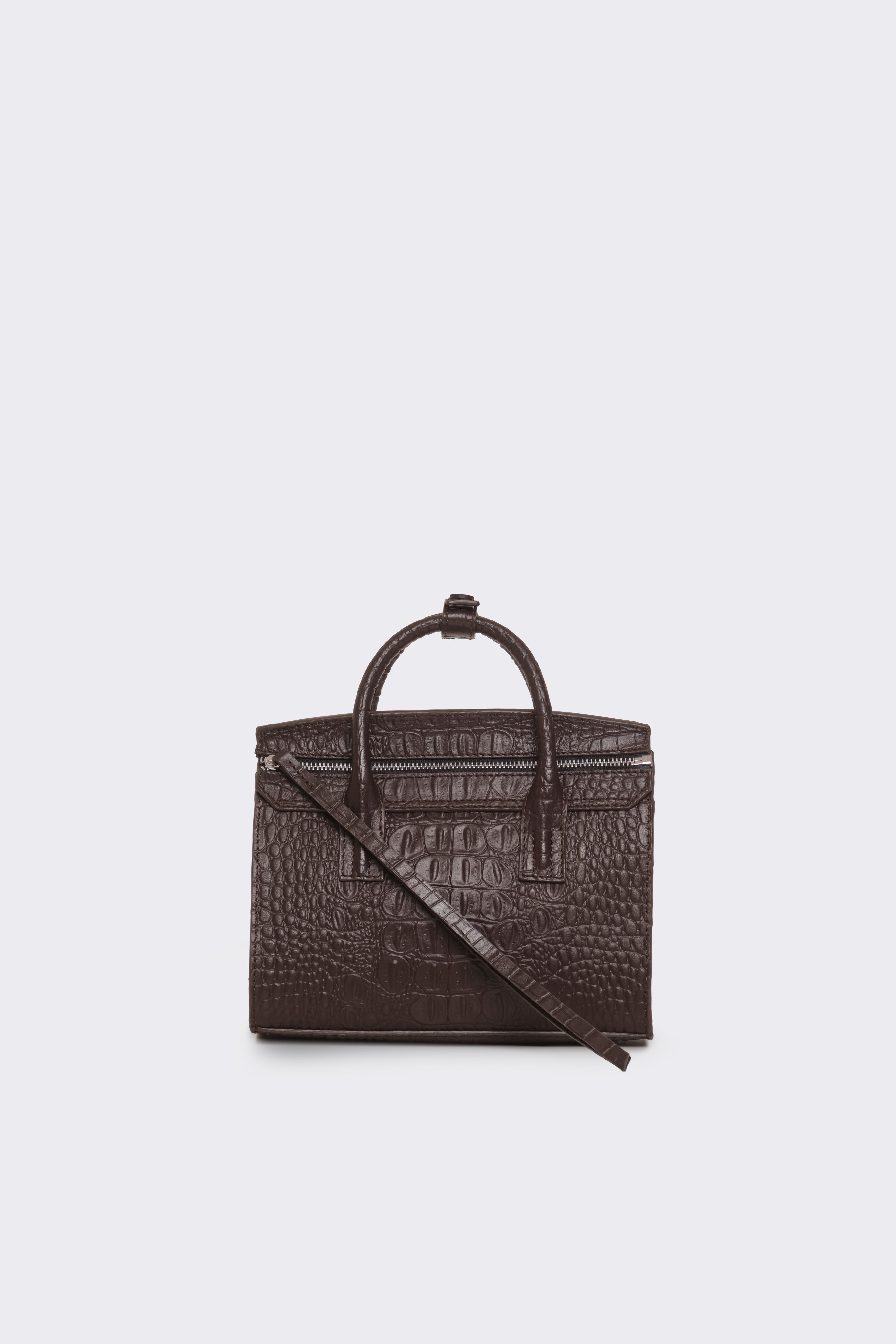 Mini Isolation Bag Croc Brown