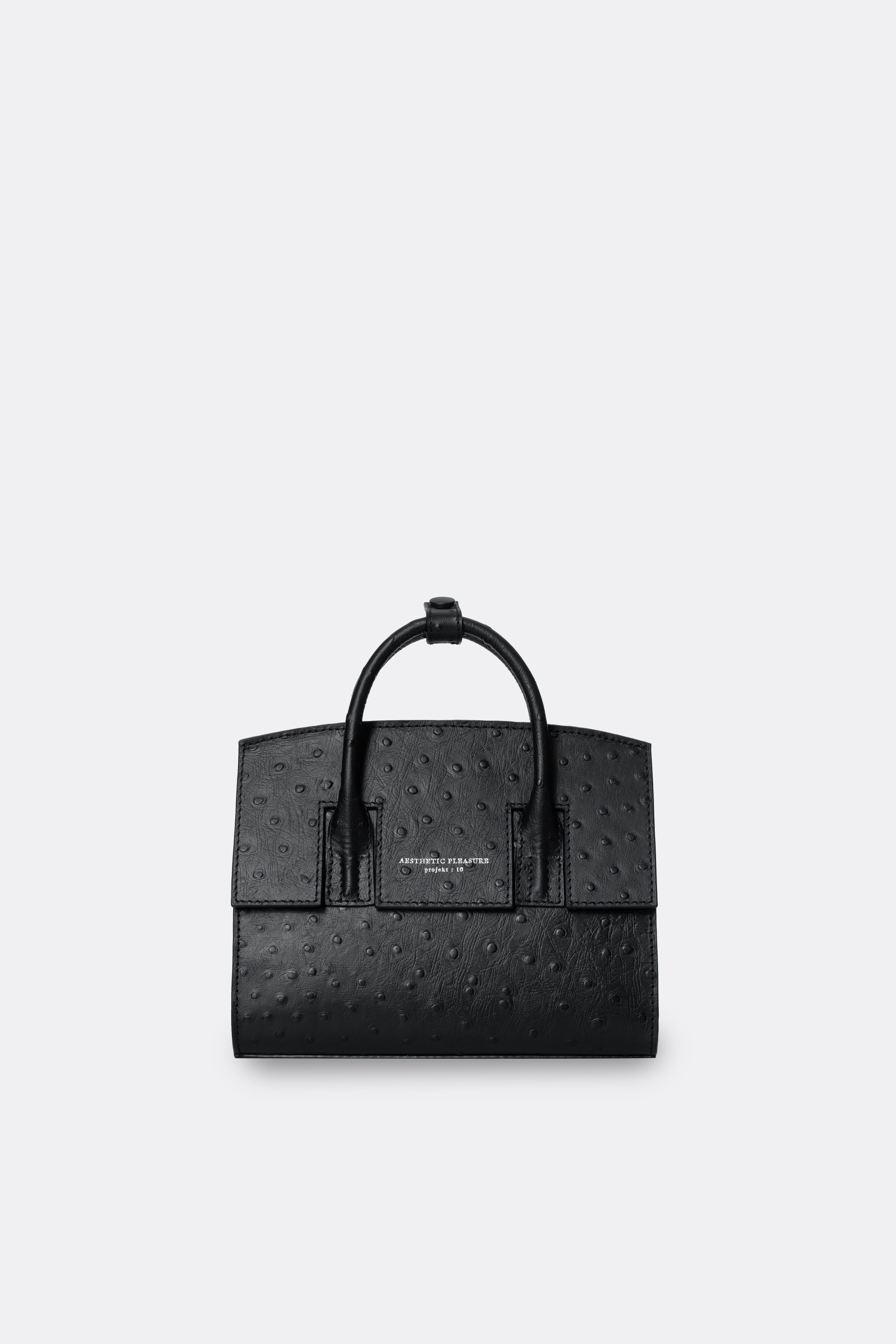 Mini Isolation Bag Ostrich Black