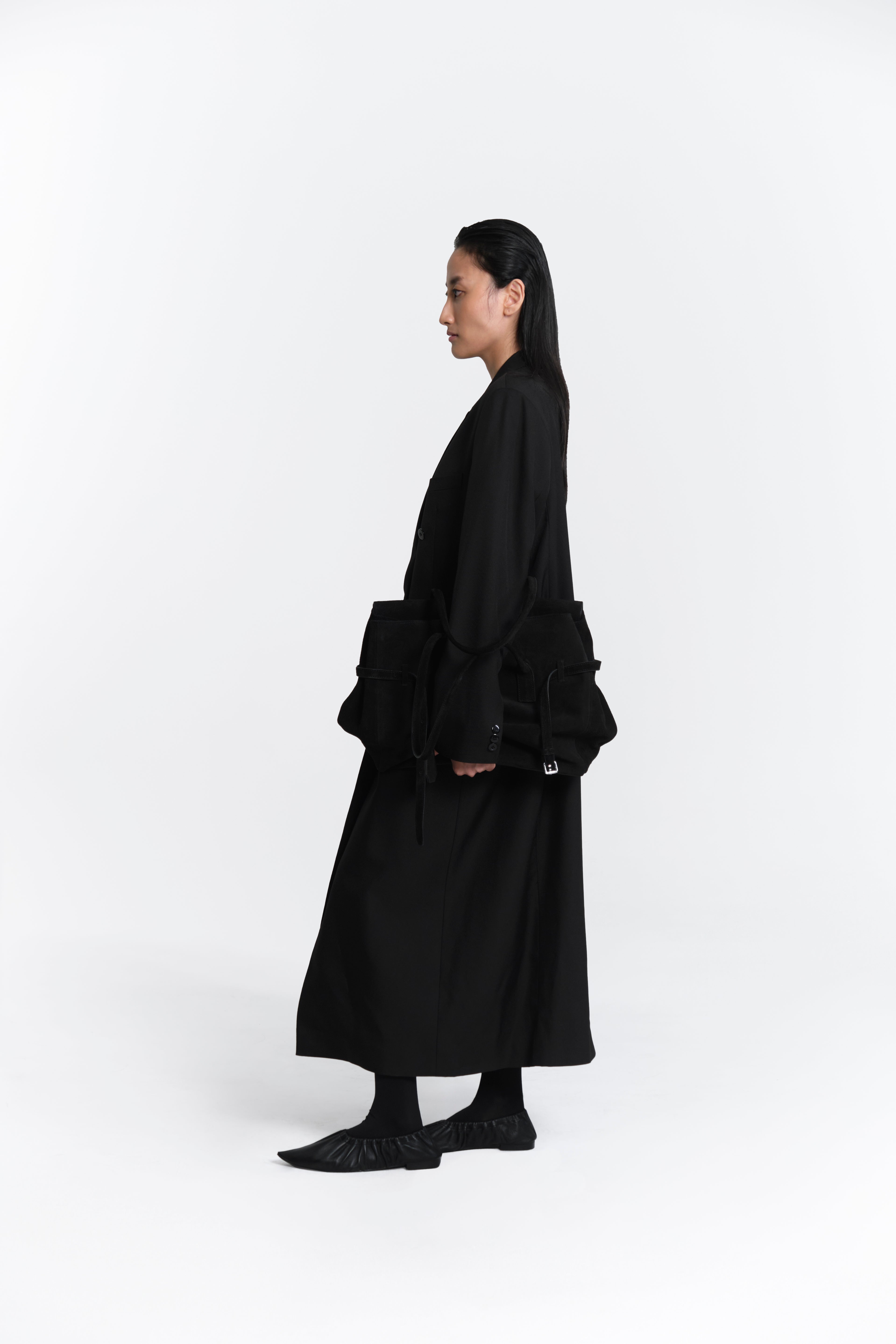 Obi Bag Suede Black