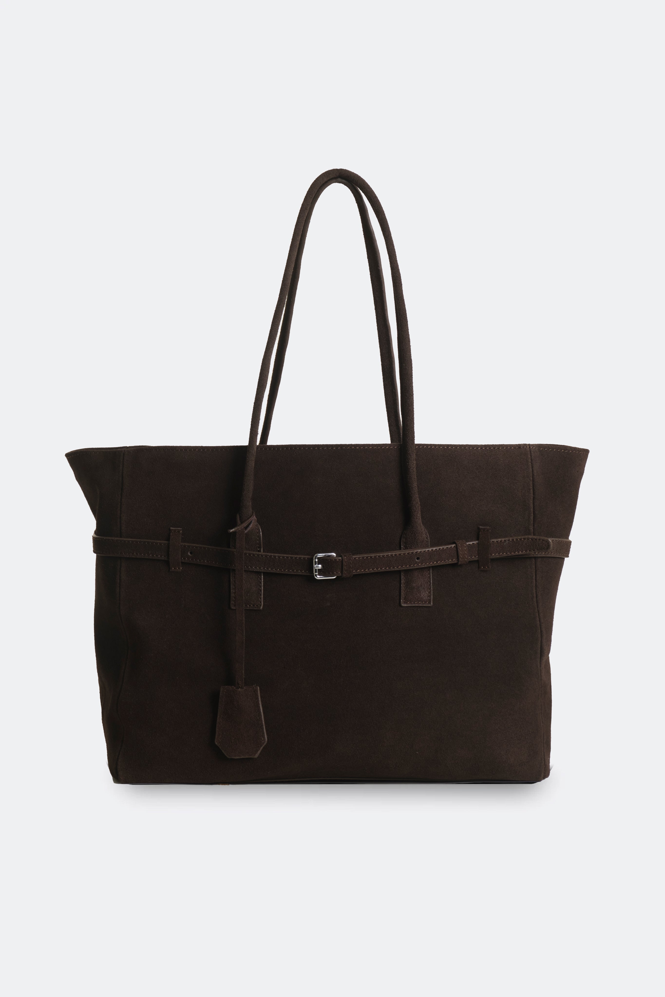 Obi Bag Suede Dark Brown
