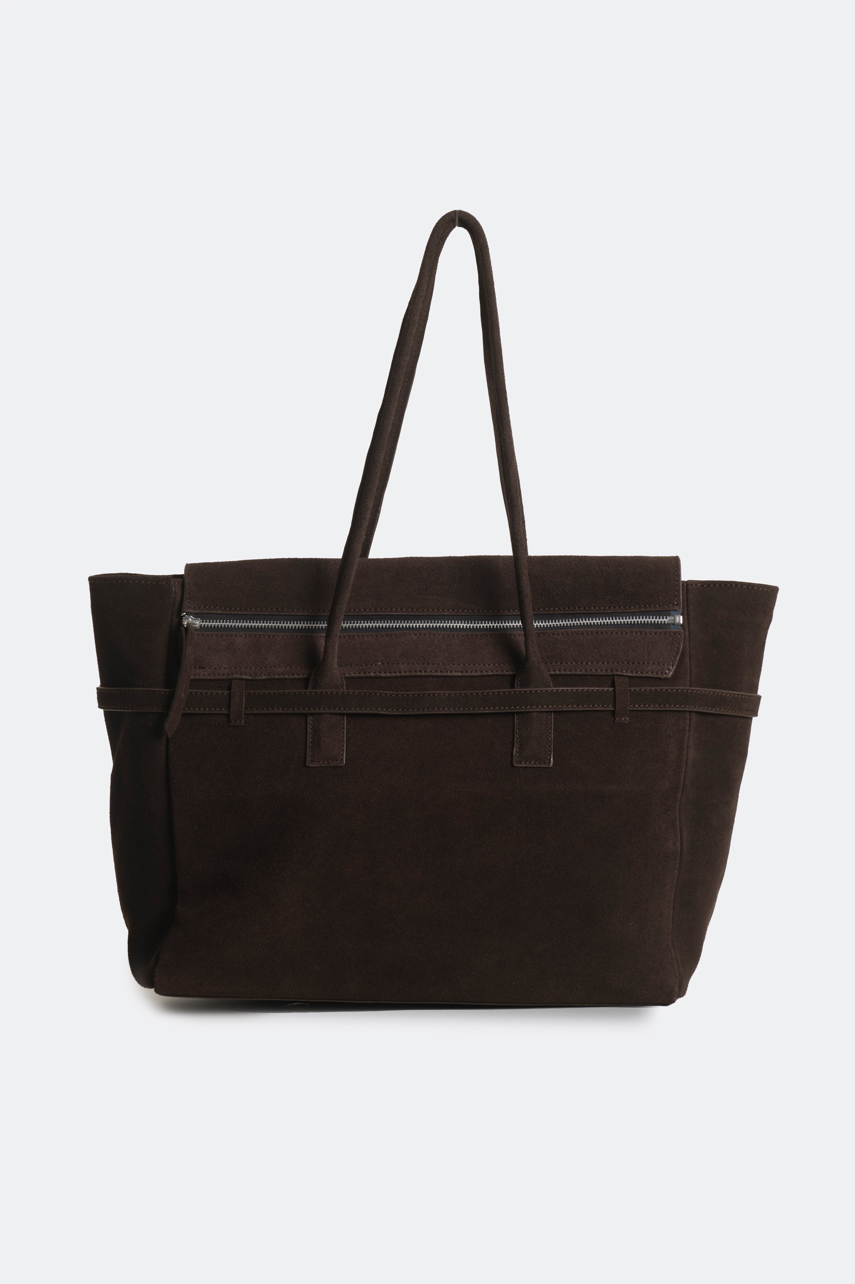 Obi Bag Suede Dark Brown