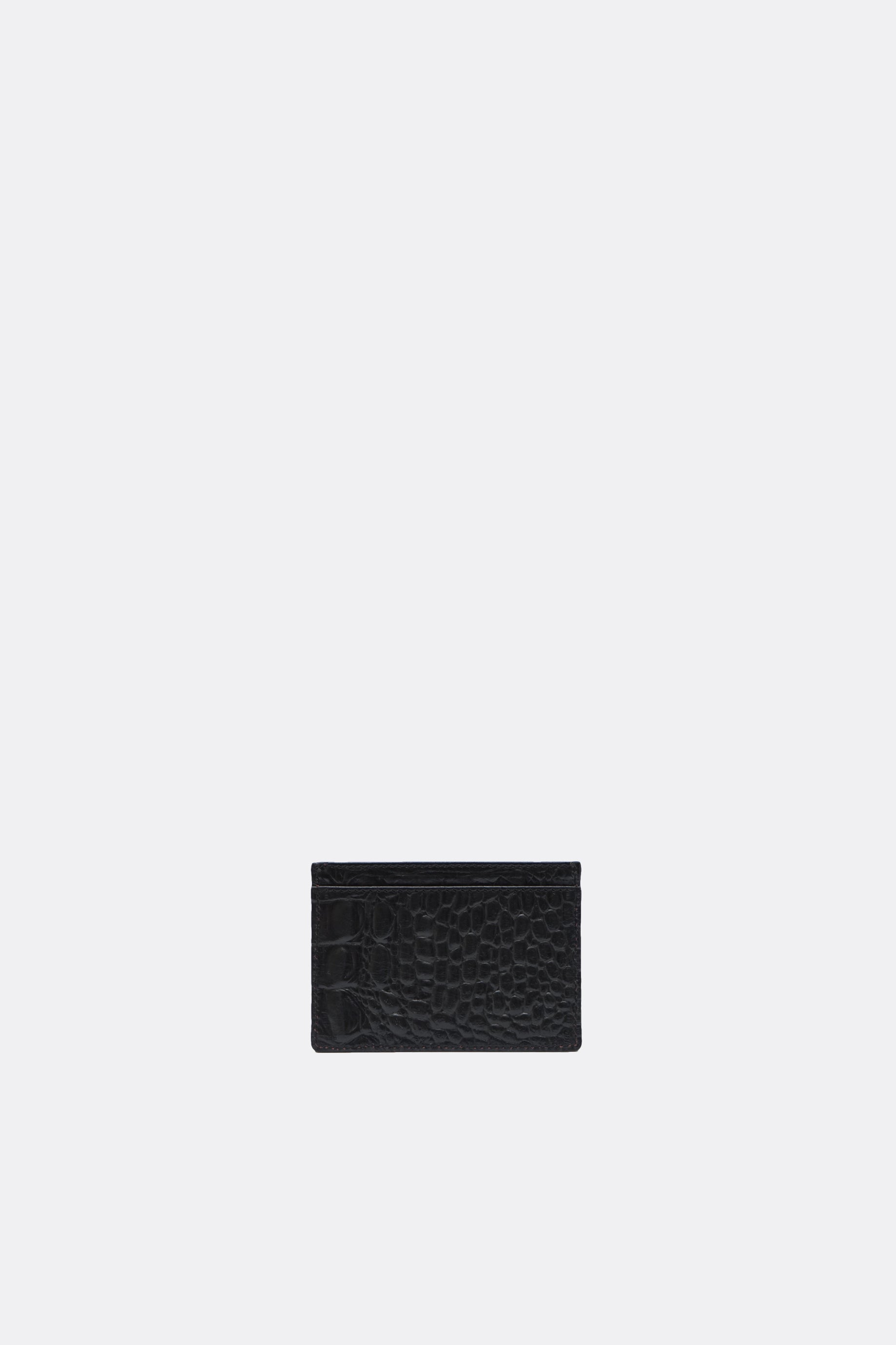 Recta Card Holder Croc Black