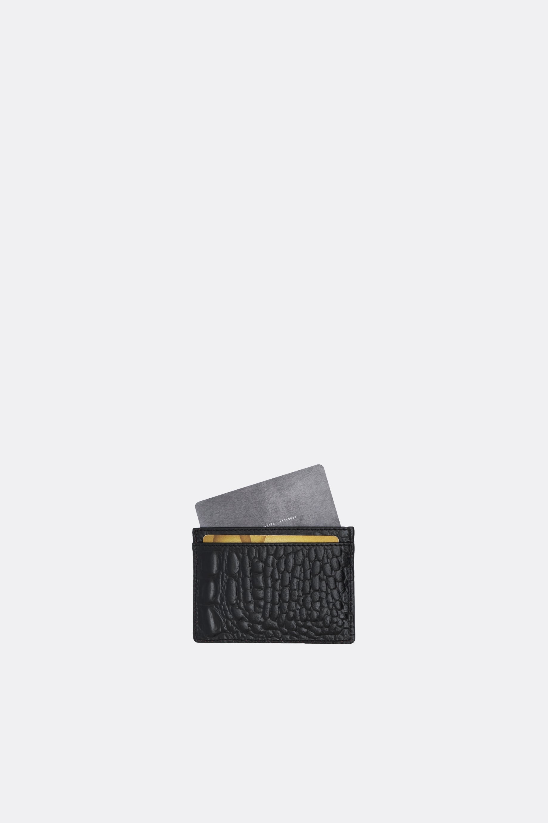 Recta Card Holder Croc Black