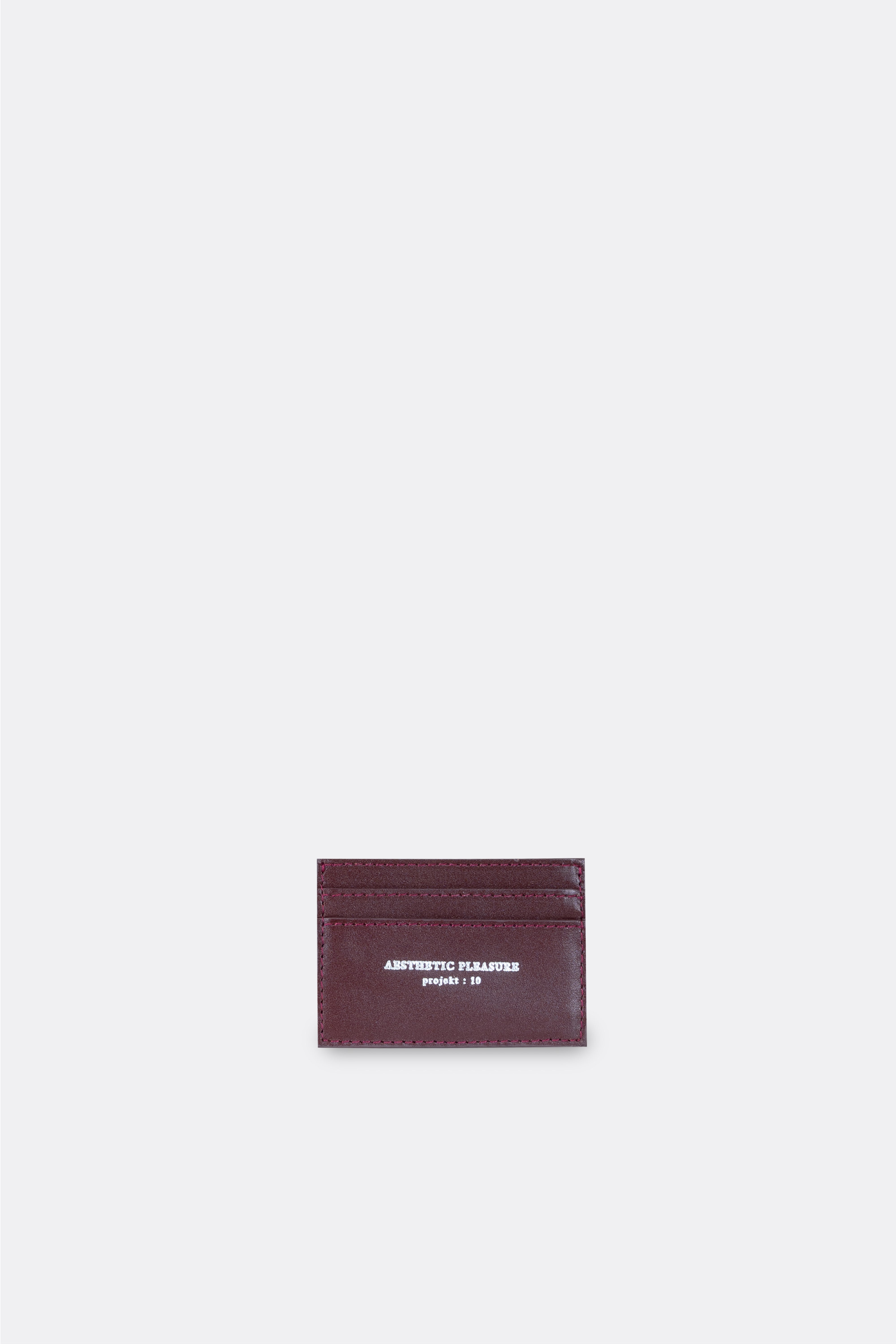 Recta Card Holder Nappa Maroon