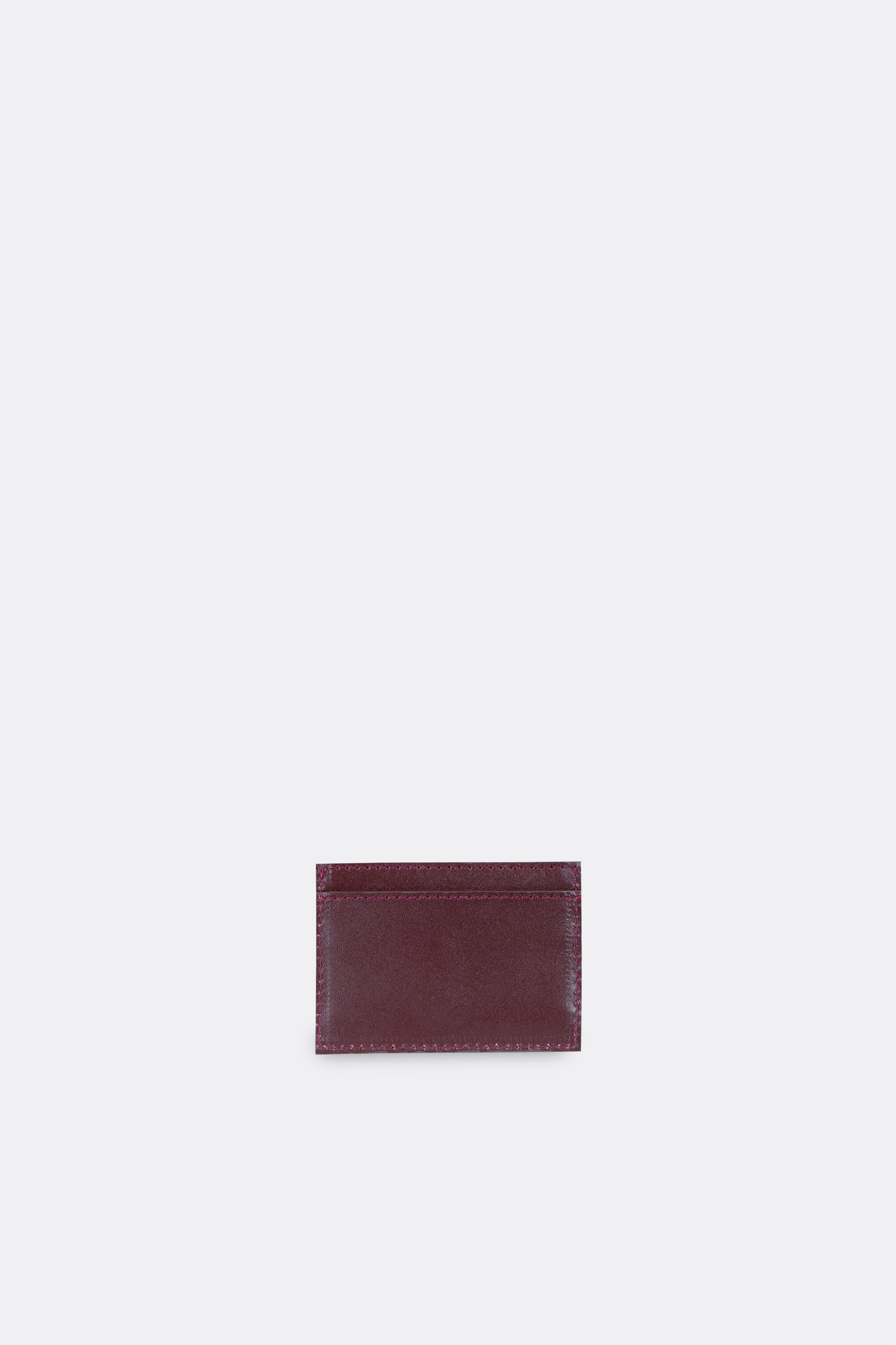 Recta Card Holder Nappa Maroon