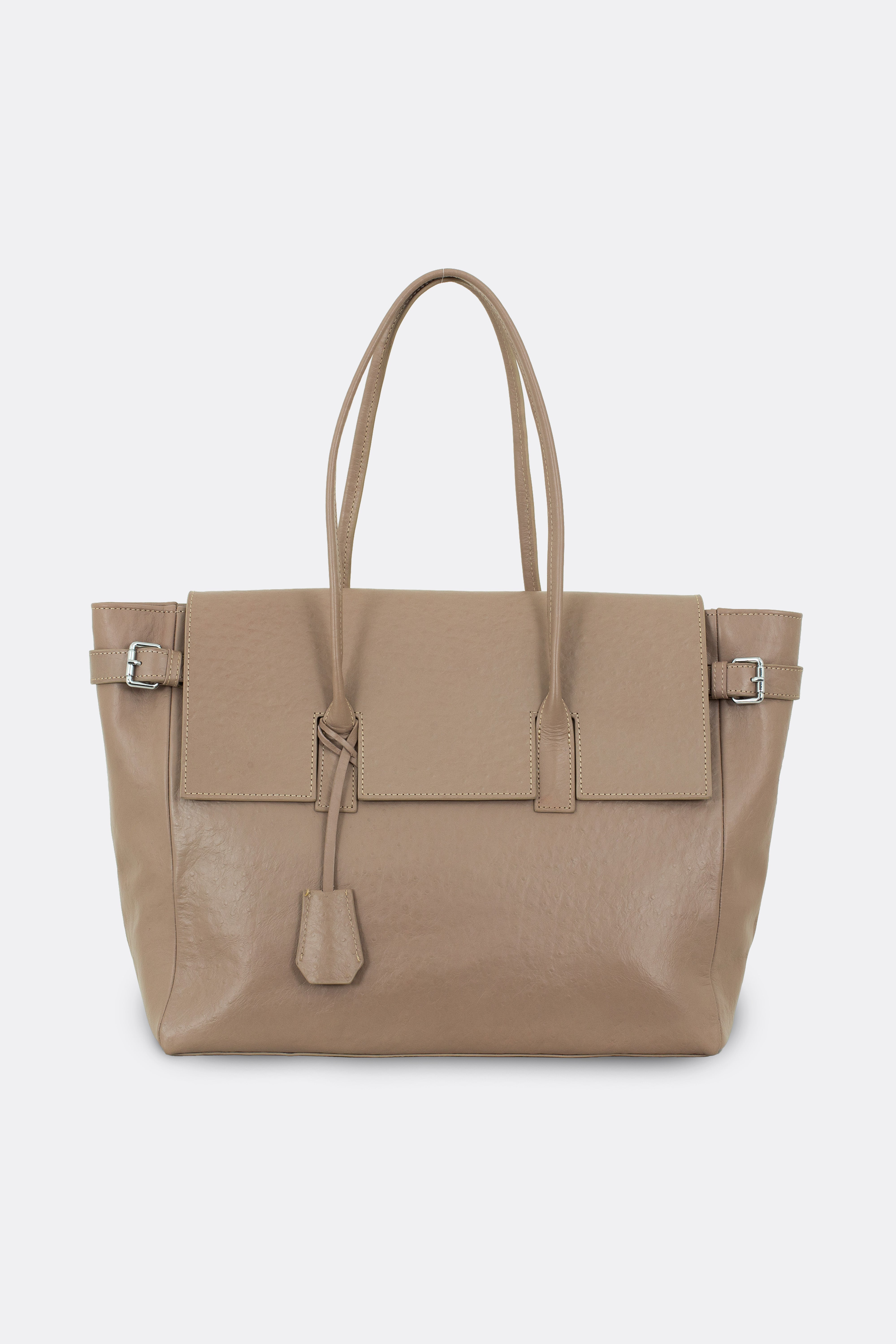 Rocco Bag Ostrich Beige