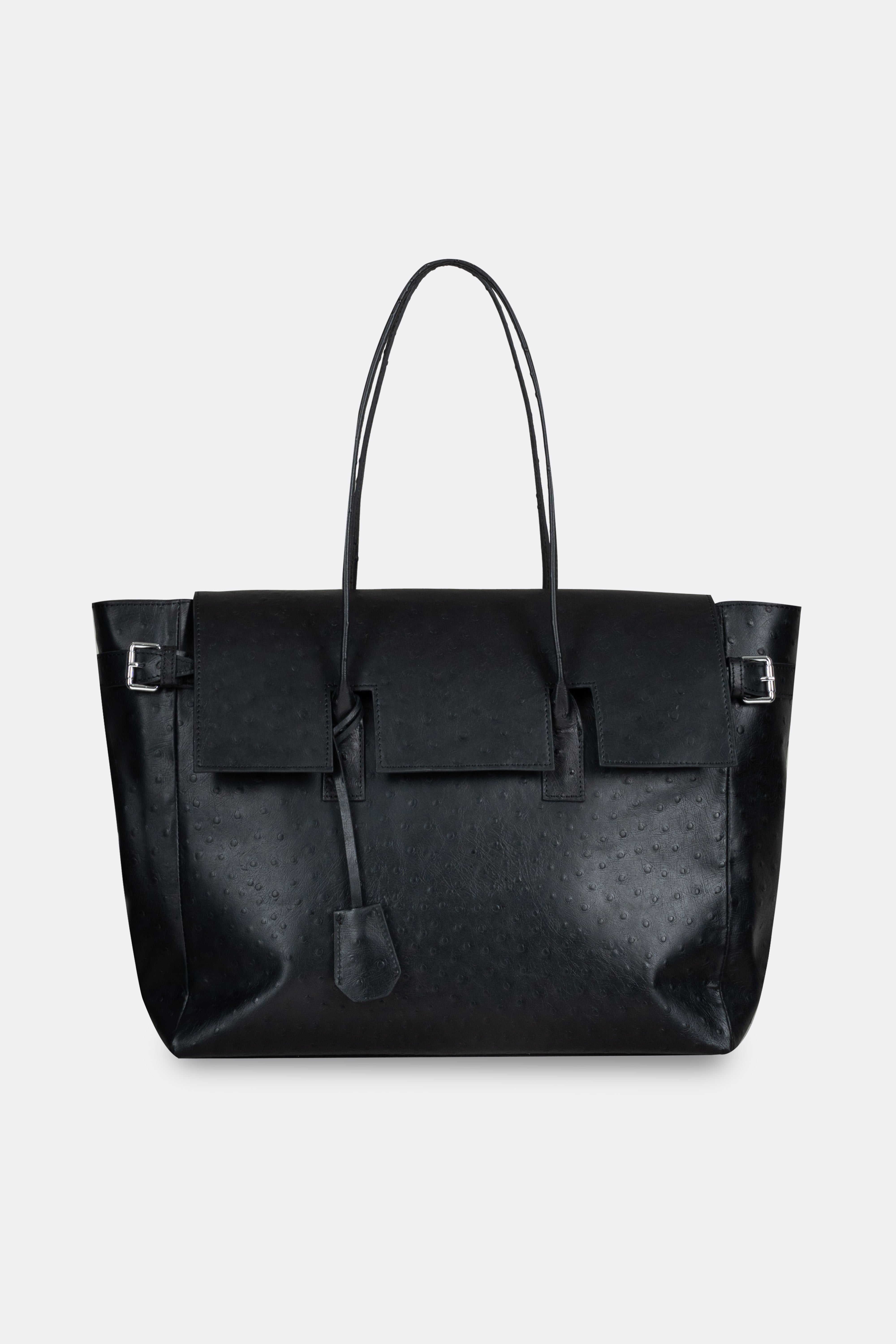 Rocco Bag Ostrich Black