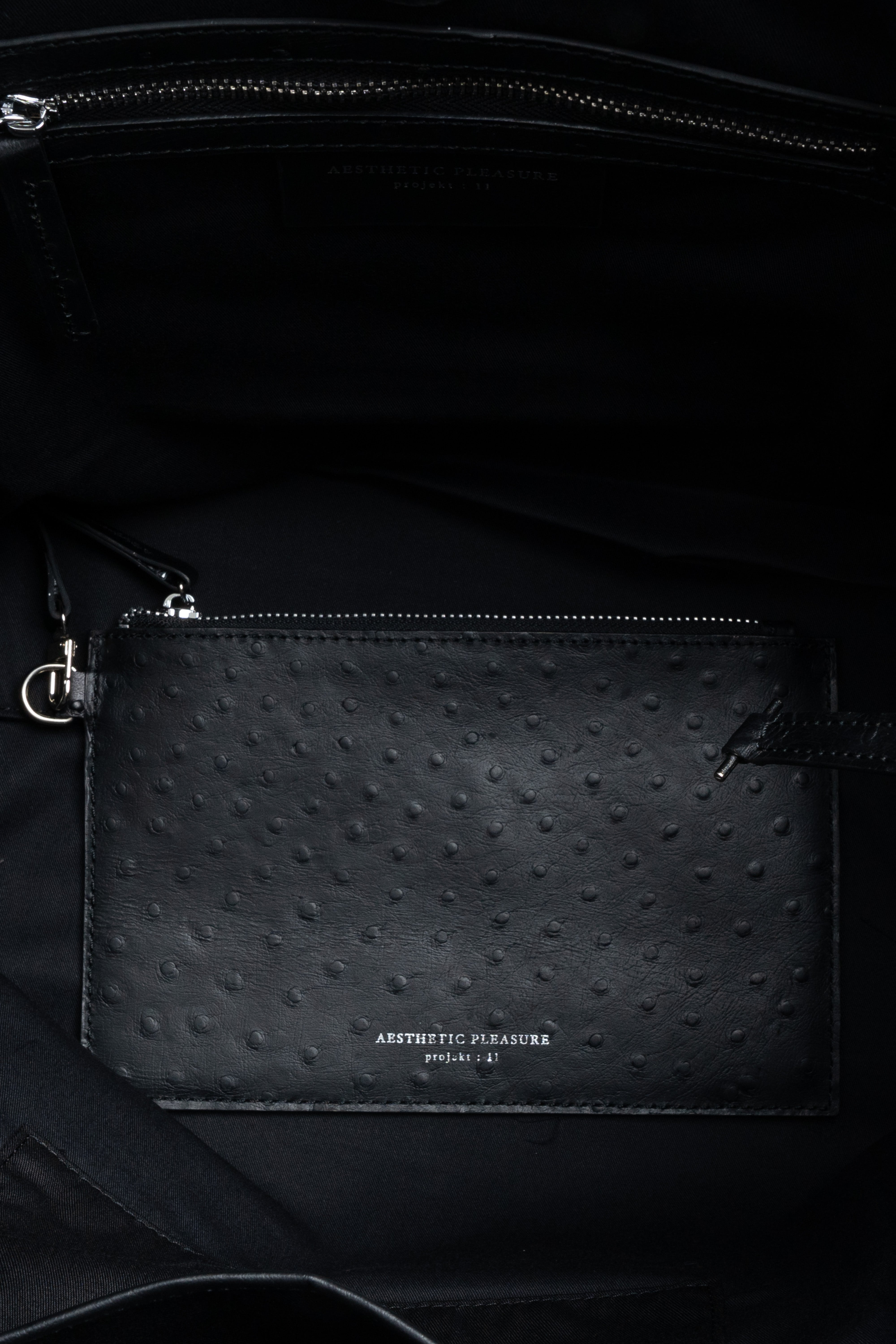 Rocco Bag Ostrich Black