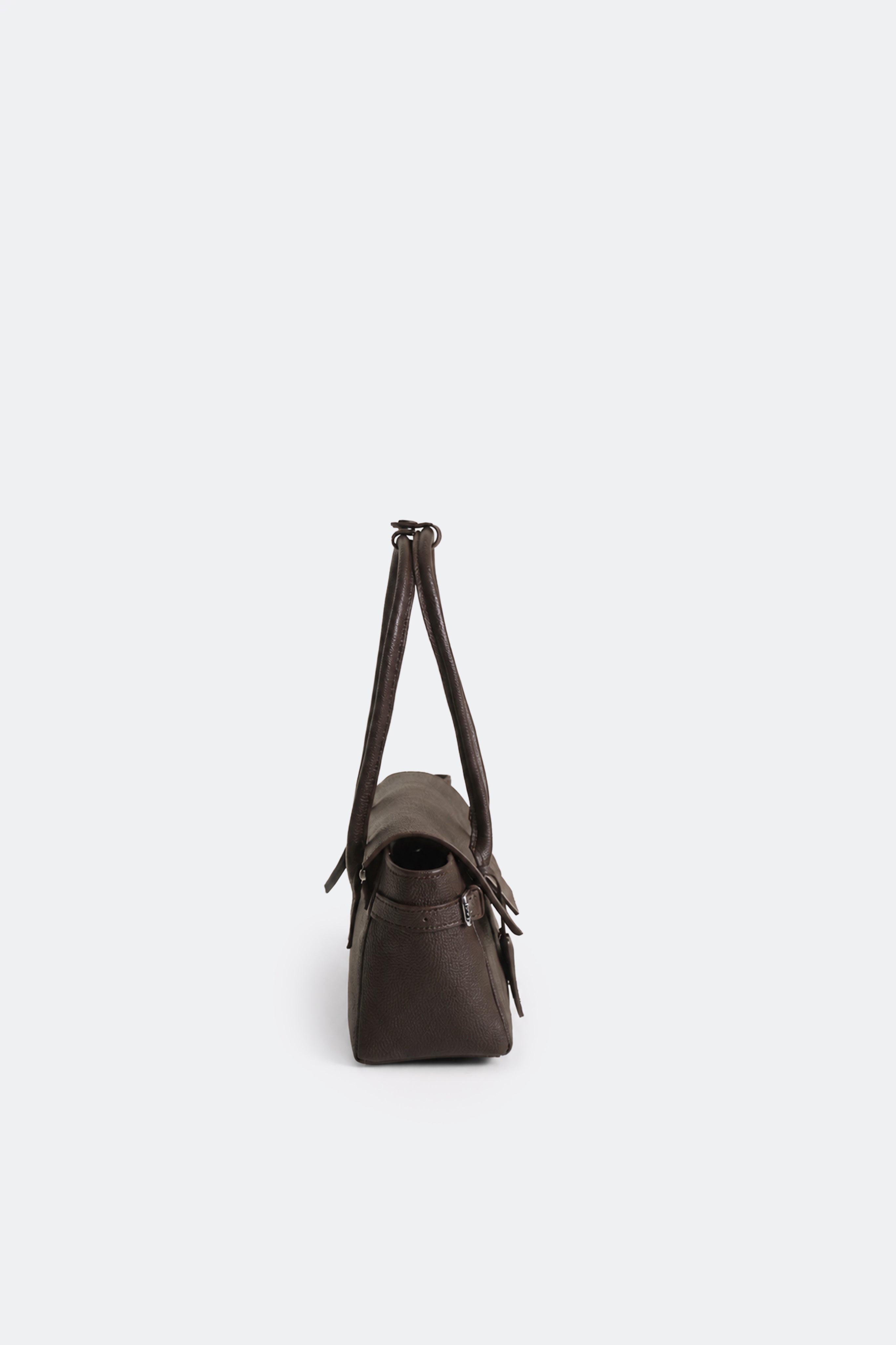 Rocco Baguette Bag Grain Brown