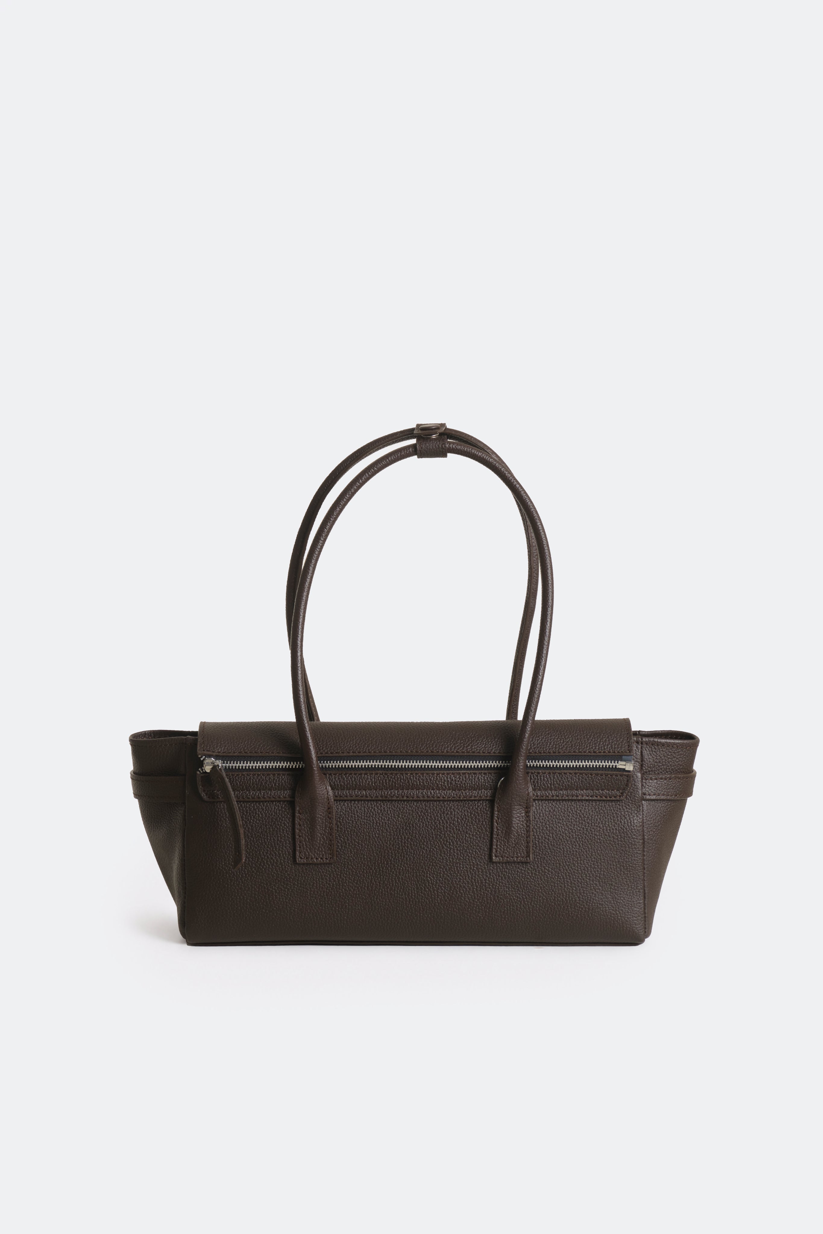 Rocco Baguette Bag Grain Brown