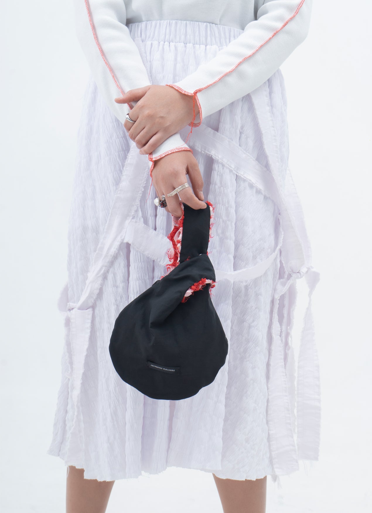 Rose Hand Bag Red